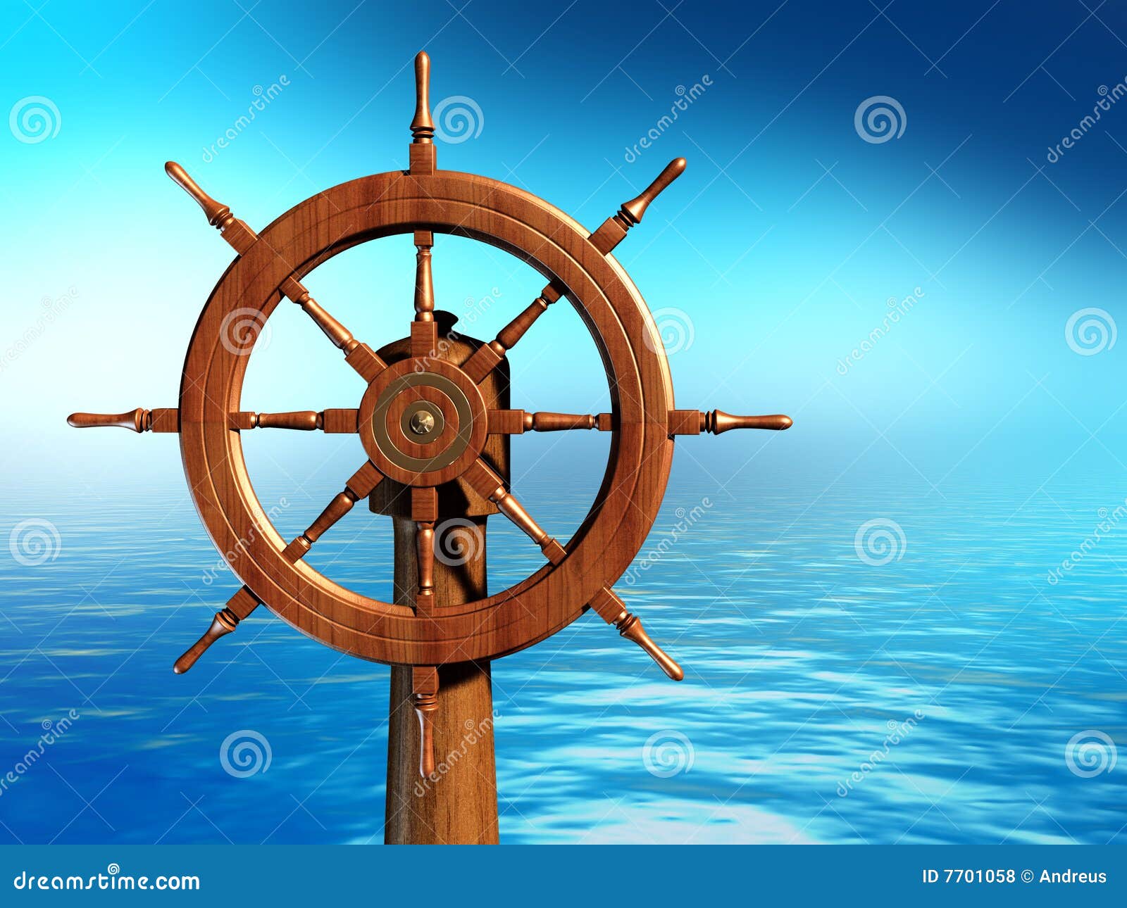 Ship Wheel Royalty Free Stock Photos - Image: 7701058
