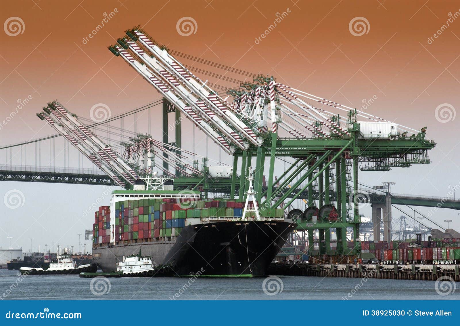 shipping - container port