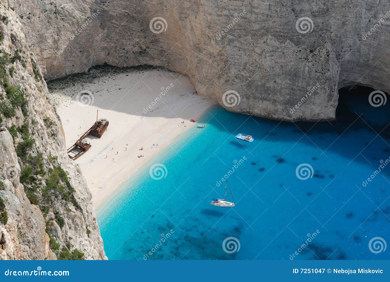 The Shipwreck Beach, Island of Zakynthos, Greece Stock Image - Image of ...