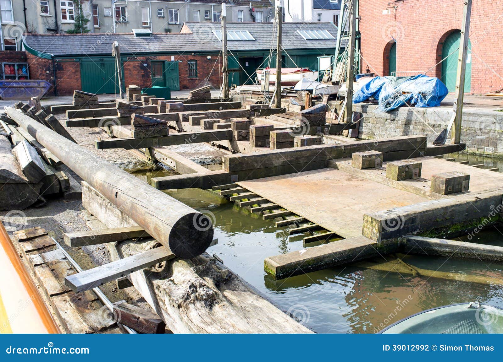 Shipyard stock photo. Image of yard, bristol, wooden 39012992