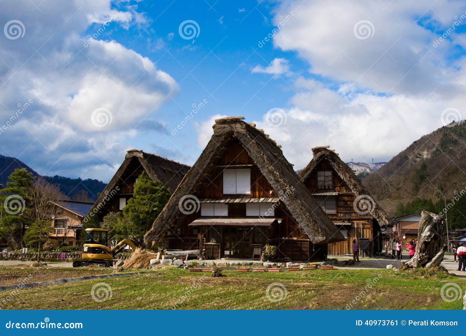 Shirakawa-vai, Japão. Vila de Shirakawago perto de Takayama, Japão