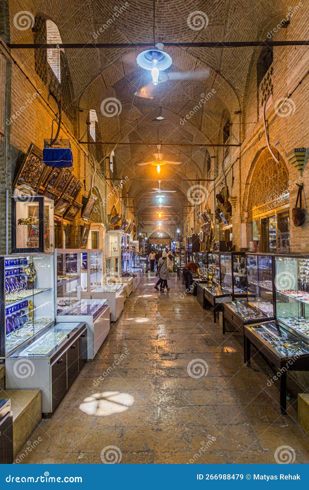 SHIRAZ, IRAN JULY 6, 2019 View of Vakil Bazaar in Shiraz, Ira