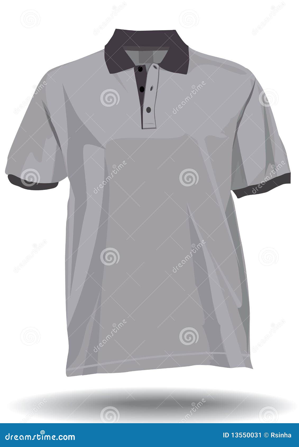 Shirt with collar stock vector. Illustration of clothing 13550031