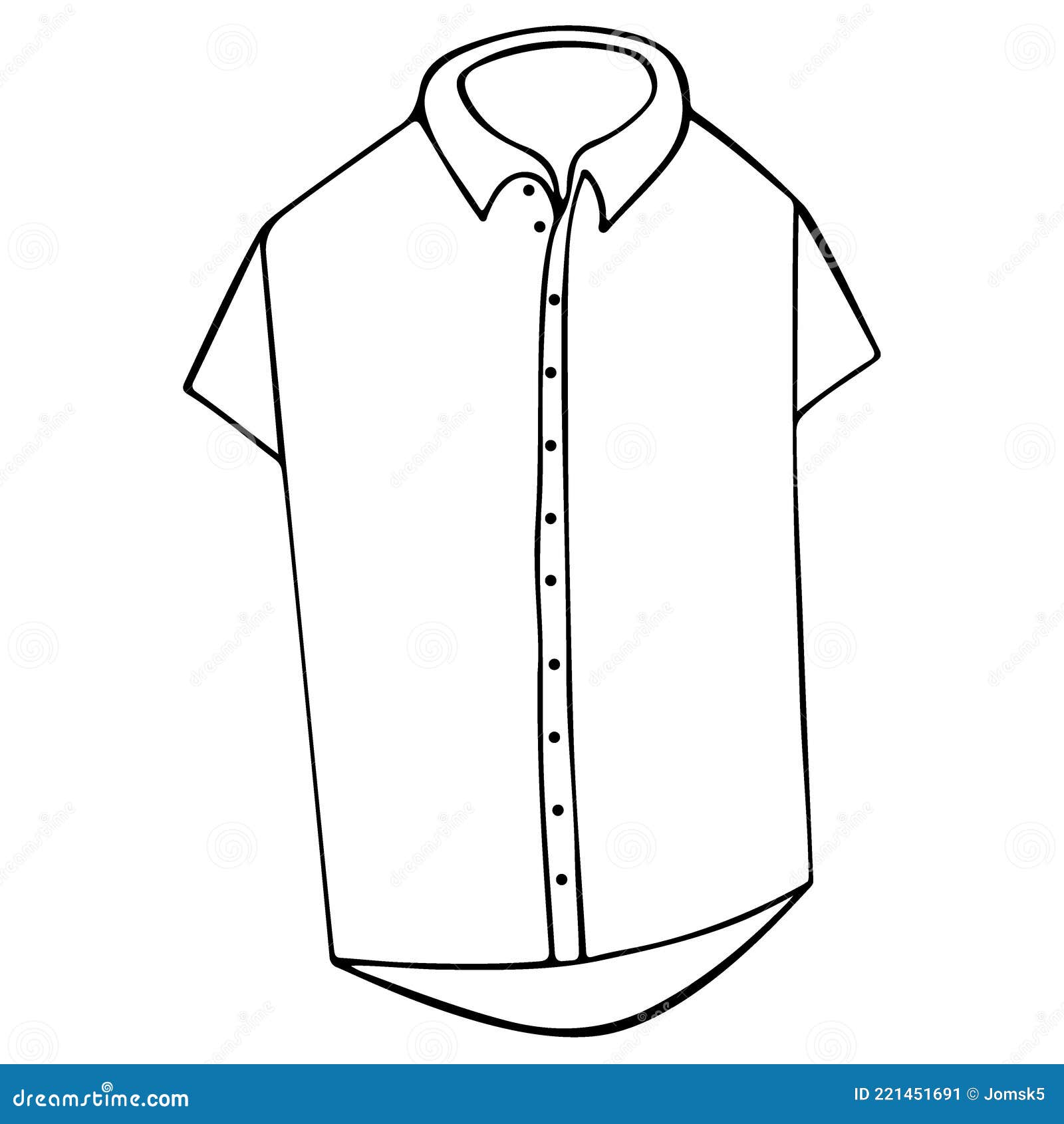 Shirt hand drawn sketch stock vector. Illustration of background ...