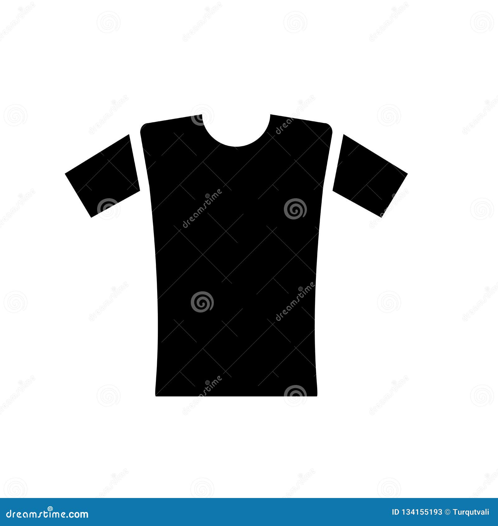 T-shirt Icon Vector. Simple Flat Symbol. Perfect Black Outline ...