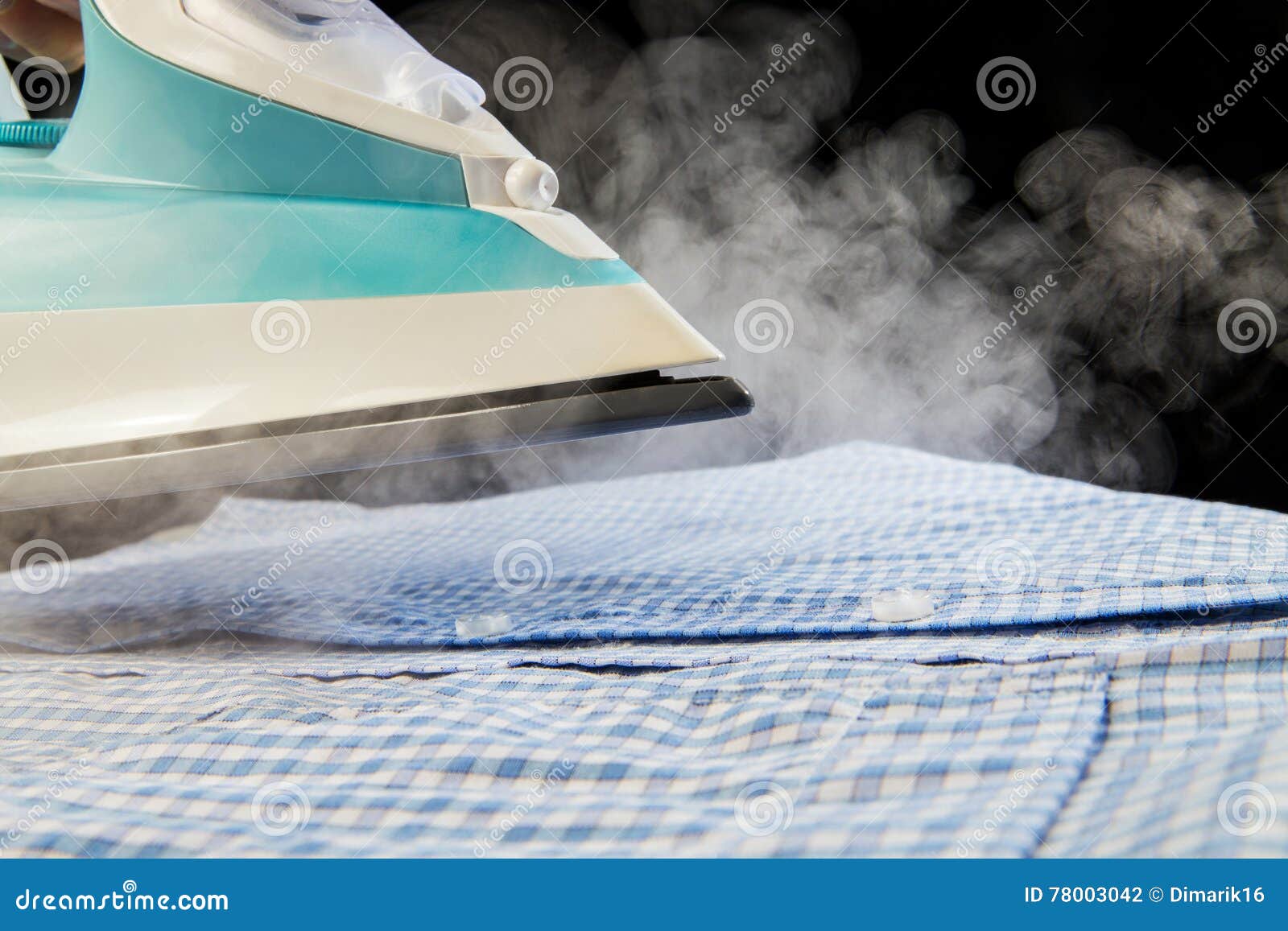 Shirt ironing with steam stock photo. Image of home, adult 78003042