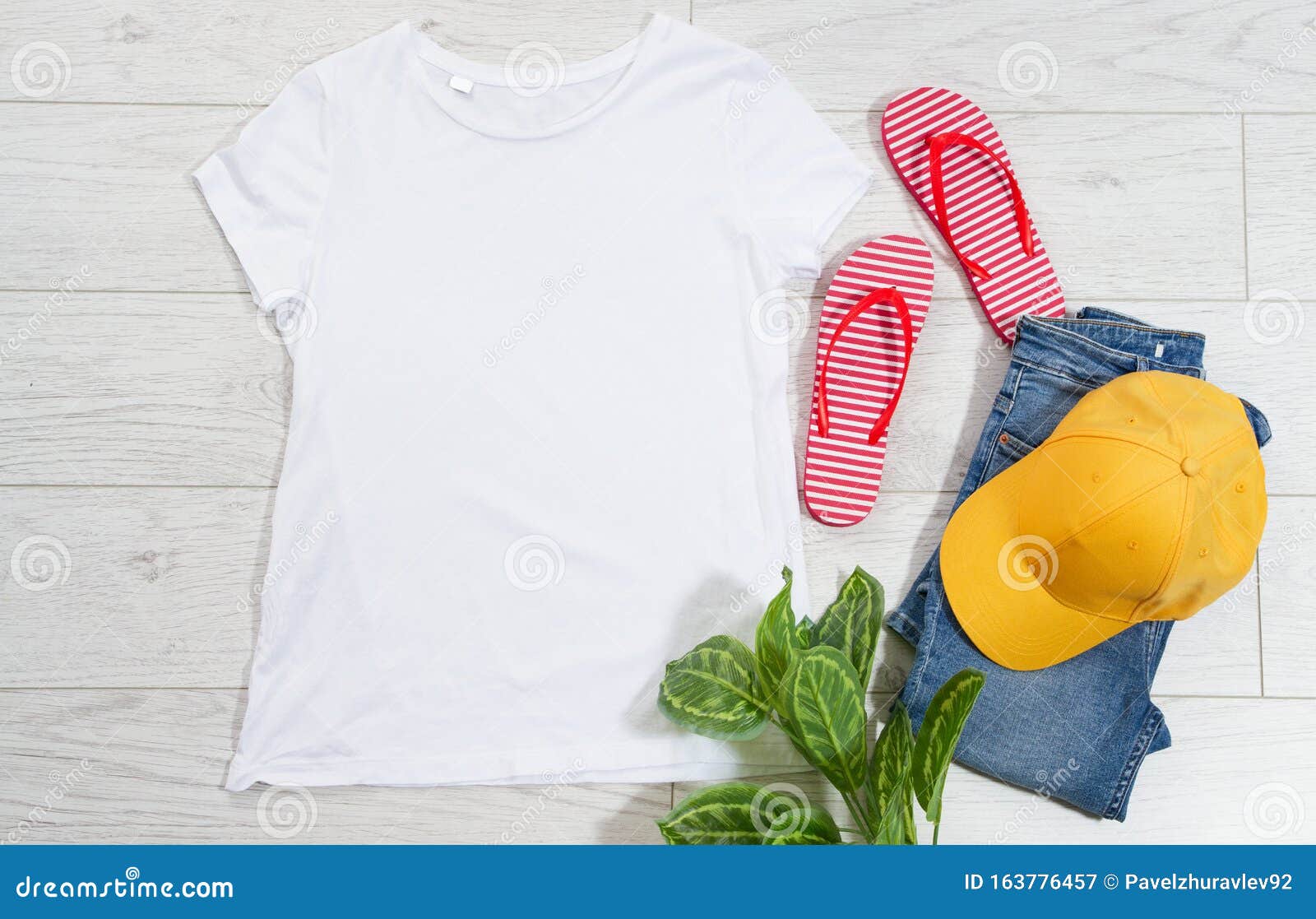 Download Shirt Mock Up Concept Top View, T-shirt Empty For Logo ...