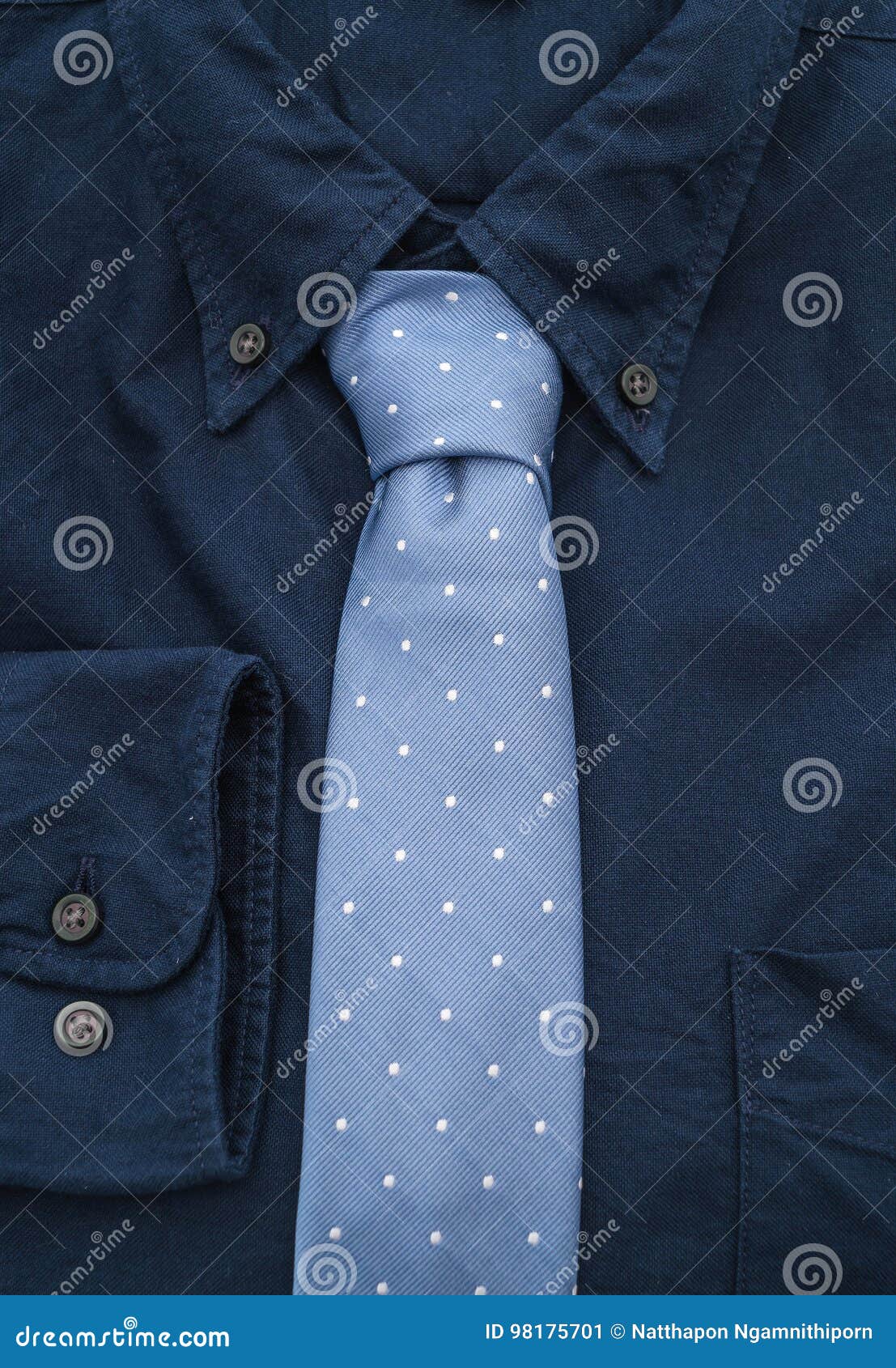 Shirt with necktie stock image. Image of pocket, business - 98175701