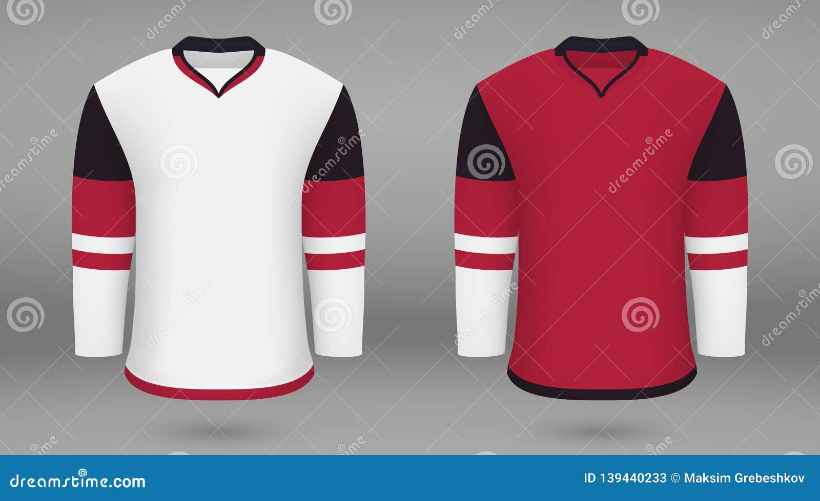 Download Shirt Template Forice Hockey Jersey Stock Illustration Illustration Of Nation Identity 139440233