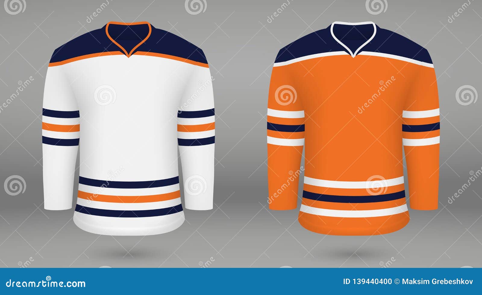 Download Shirt Template Forice Hockey Jersey Stock Illustration Illustration Of Edmonton Design 139440400
