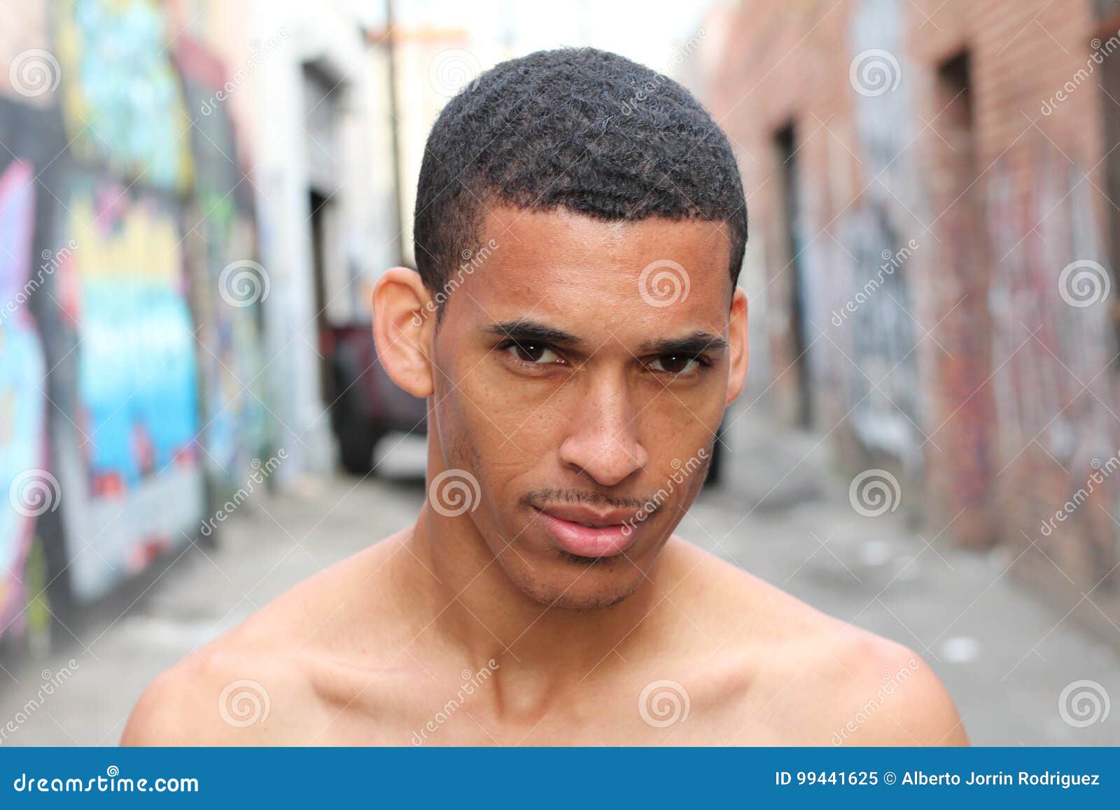 Shirtless Skinny Man Isolated Outdoors Stock Image - Image of graffiti,  bulimic: 99441625