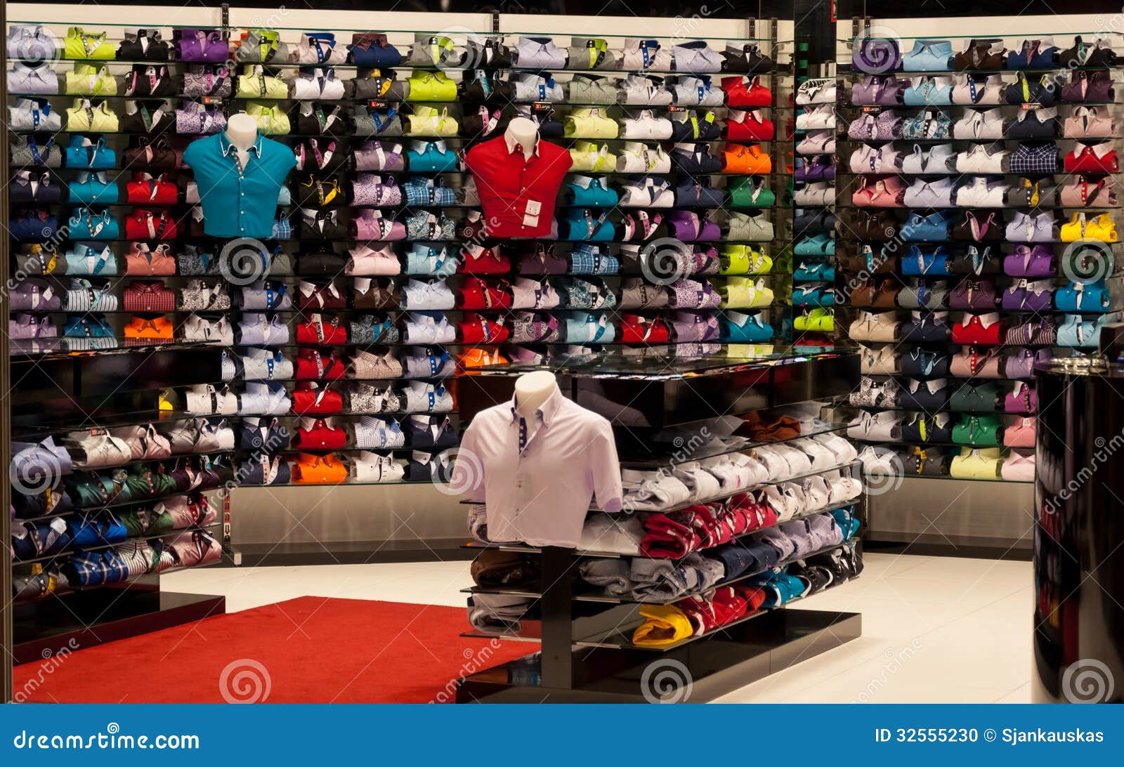 Shirts in shop stock photo. Image of diverse, clothes - 32555230