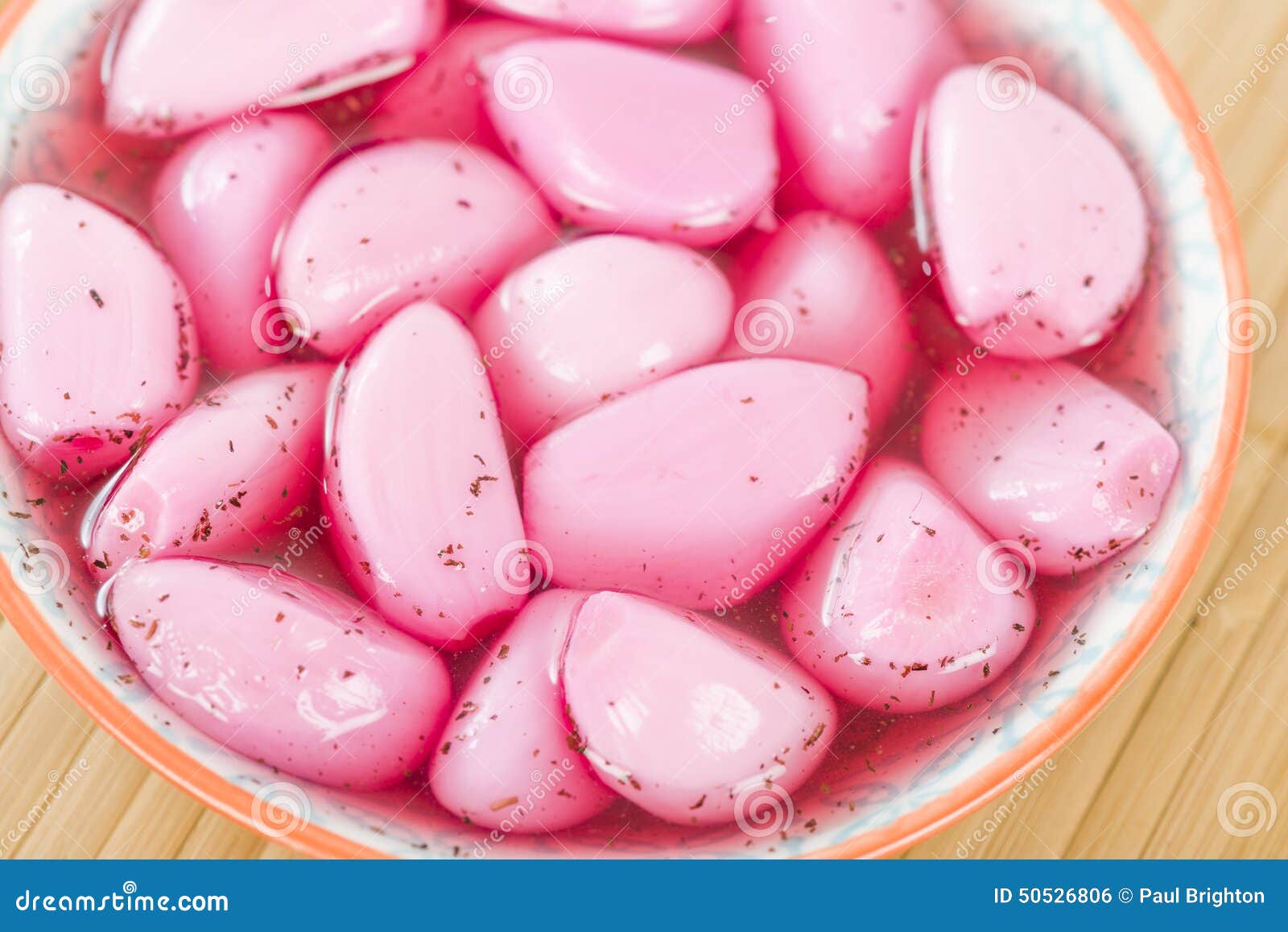 Shiso Pickled Garlic stock photo. Image of basil, asian 50526806