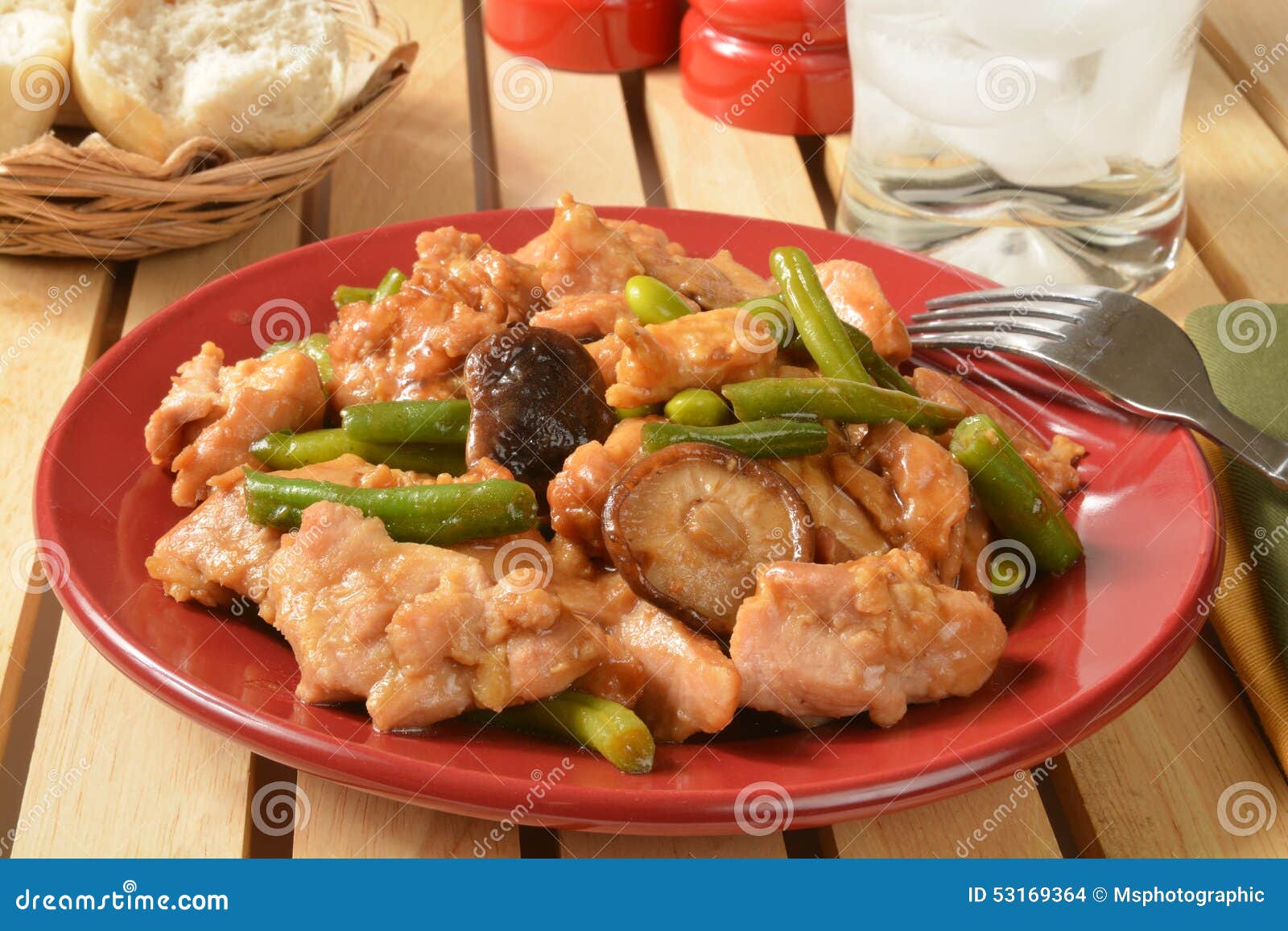 Shitake Mushroom Chicken Stir Fty Stock Photo Image of sauce, shitake
