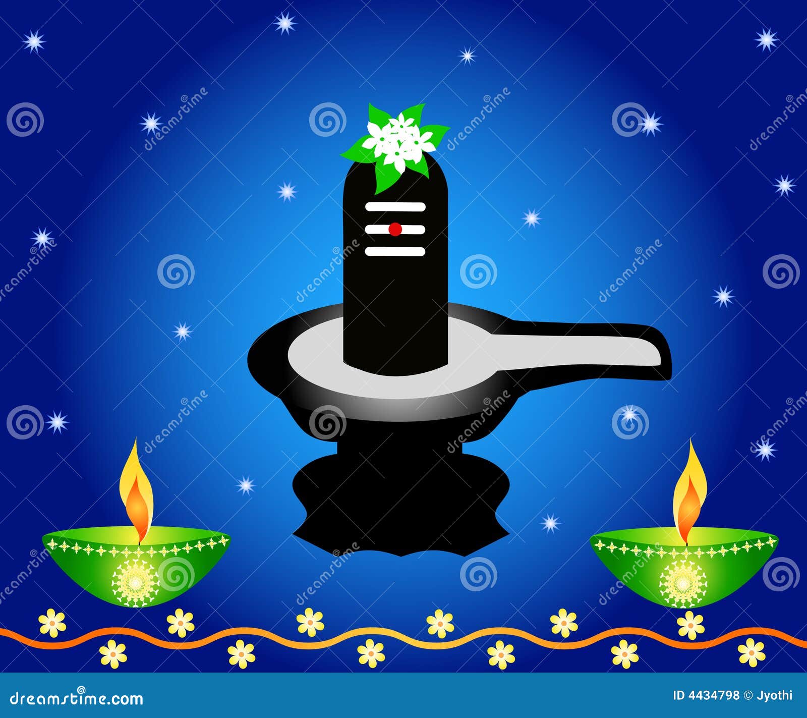 Shivalinga - the Indian God Stock Illustration - Illustration of ...