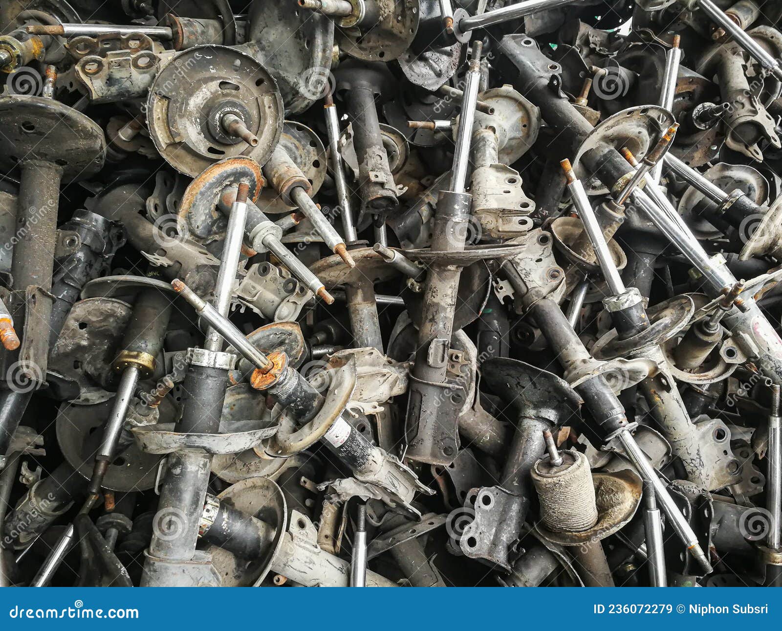 The Shock Absorber Broken Image for Car Repairs Concept Stock Image