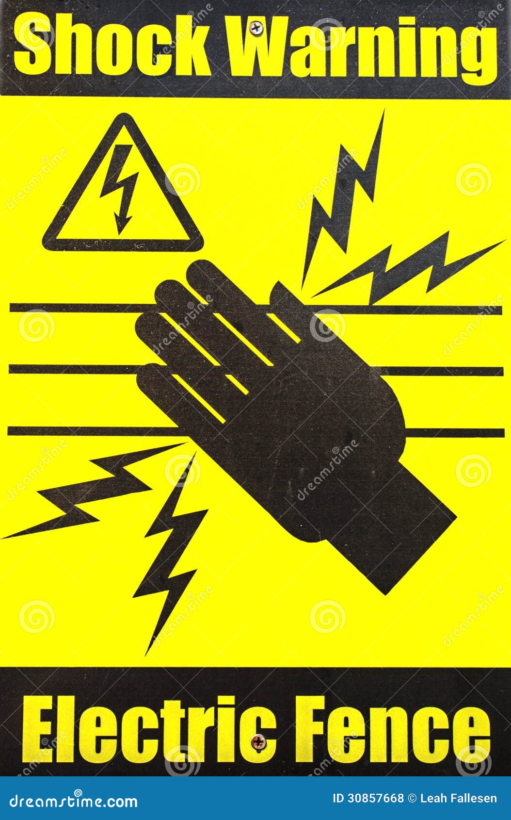 Shock Warning stock photo. Image of voltage, wires, symbol 30857668