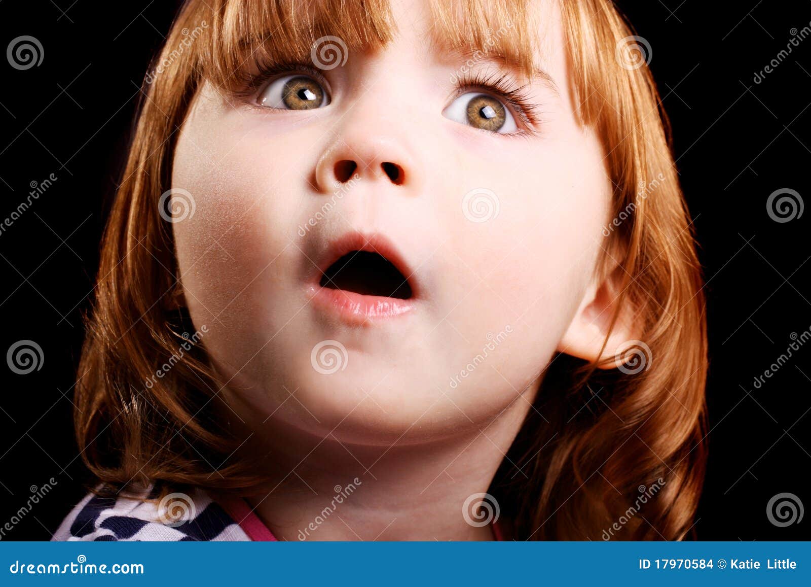 Shocked little girl. An adorable little girl who is shocked beyond belief!