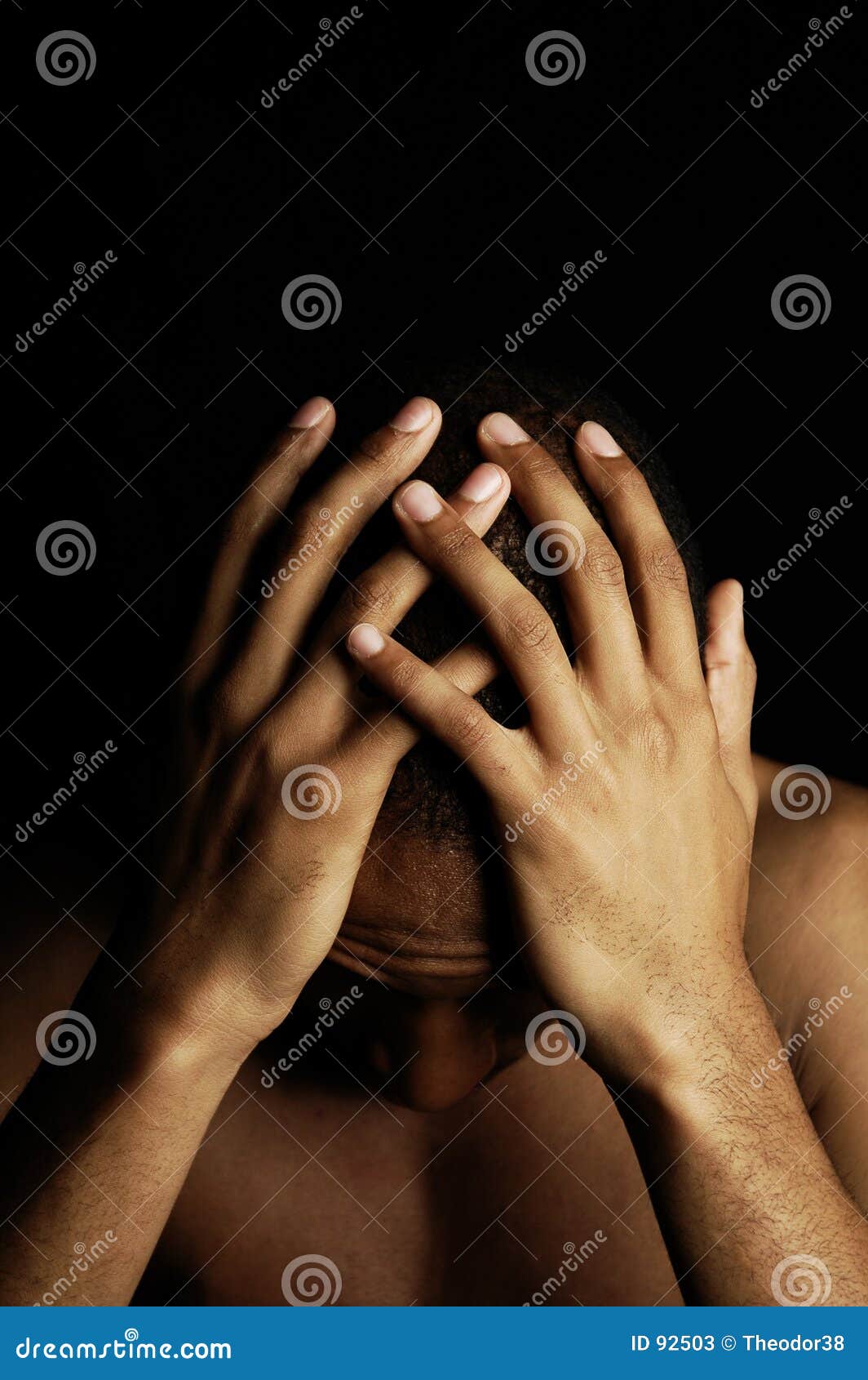 Shocked and sad stock image. Image of body, shocking, stress 92503