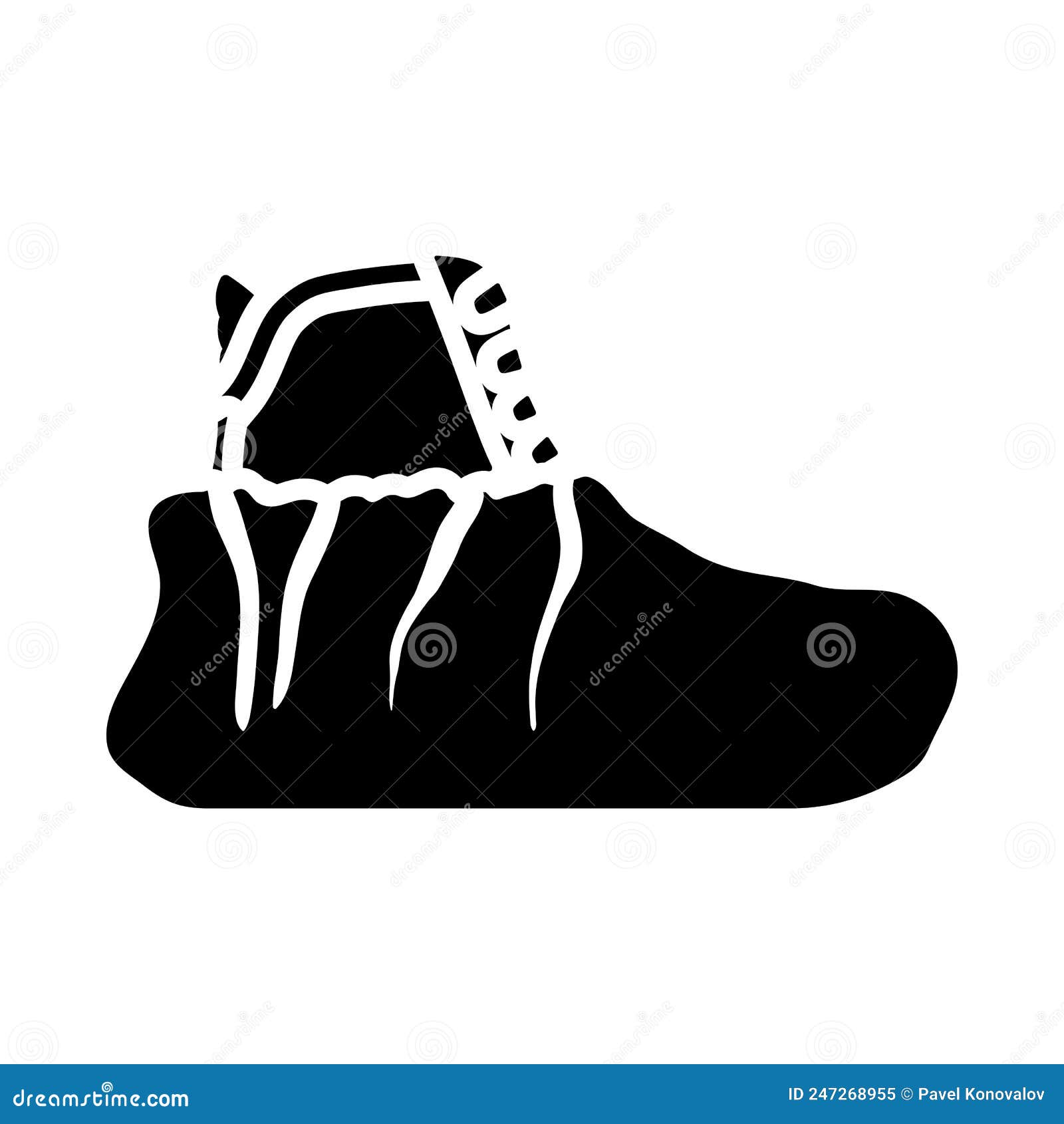 Shoe Covers Icon stock vector. Illustration of icon - 247268955
