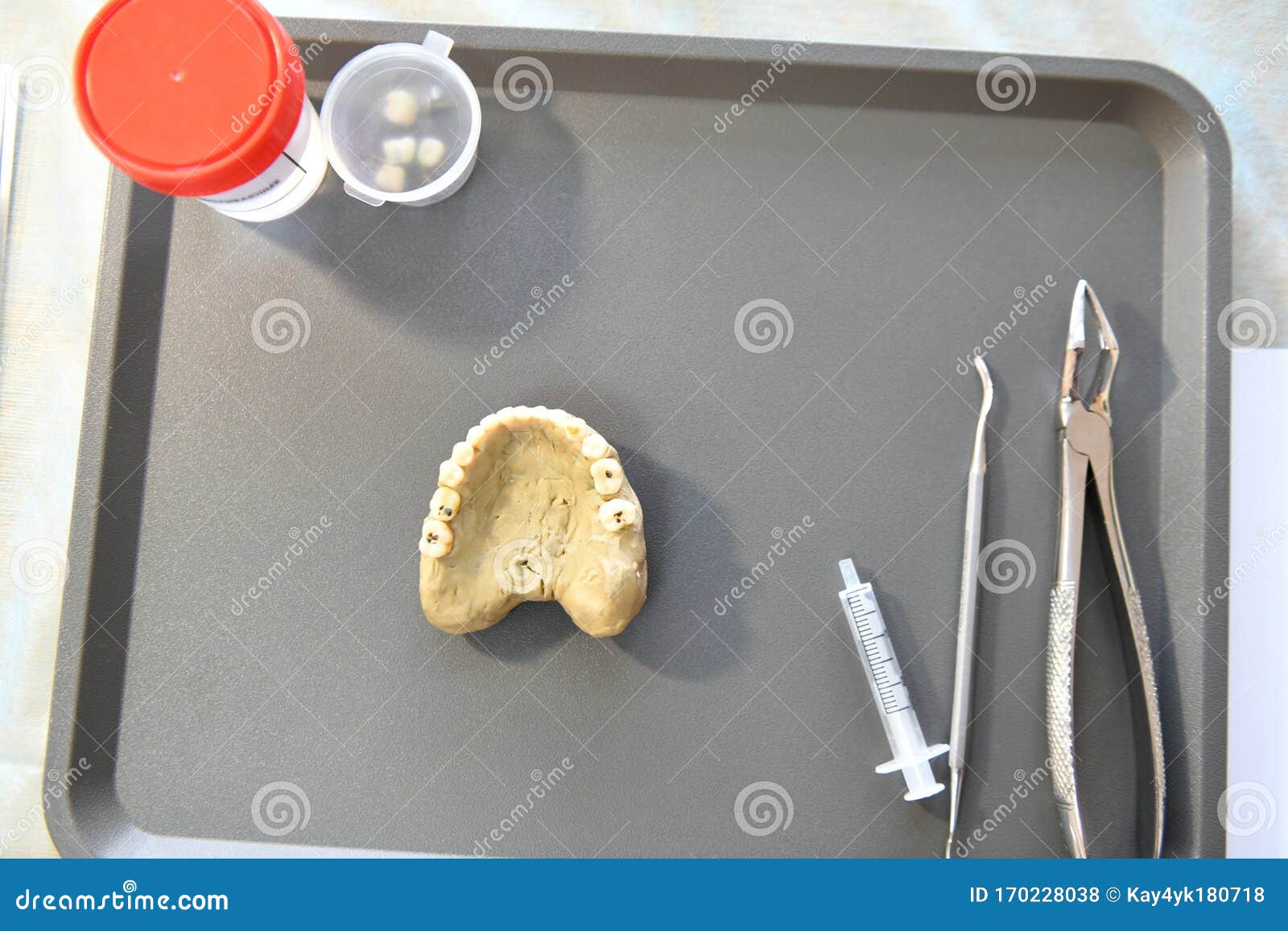 Shoe Items for Dentistry. Training Class in Dentistry. Children and a