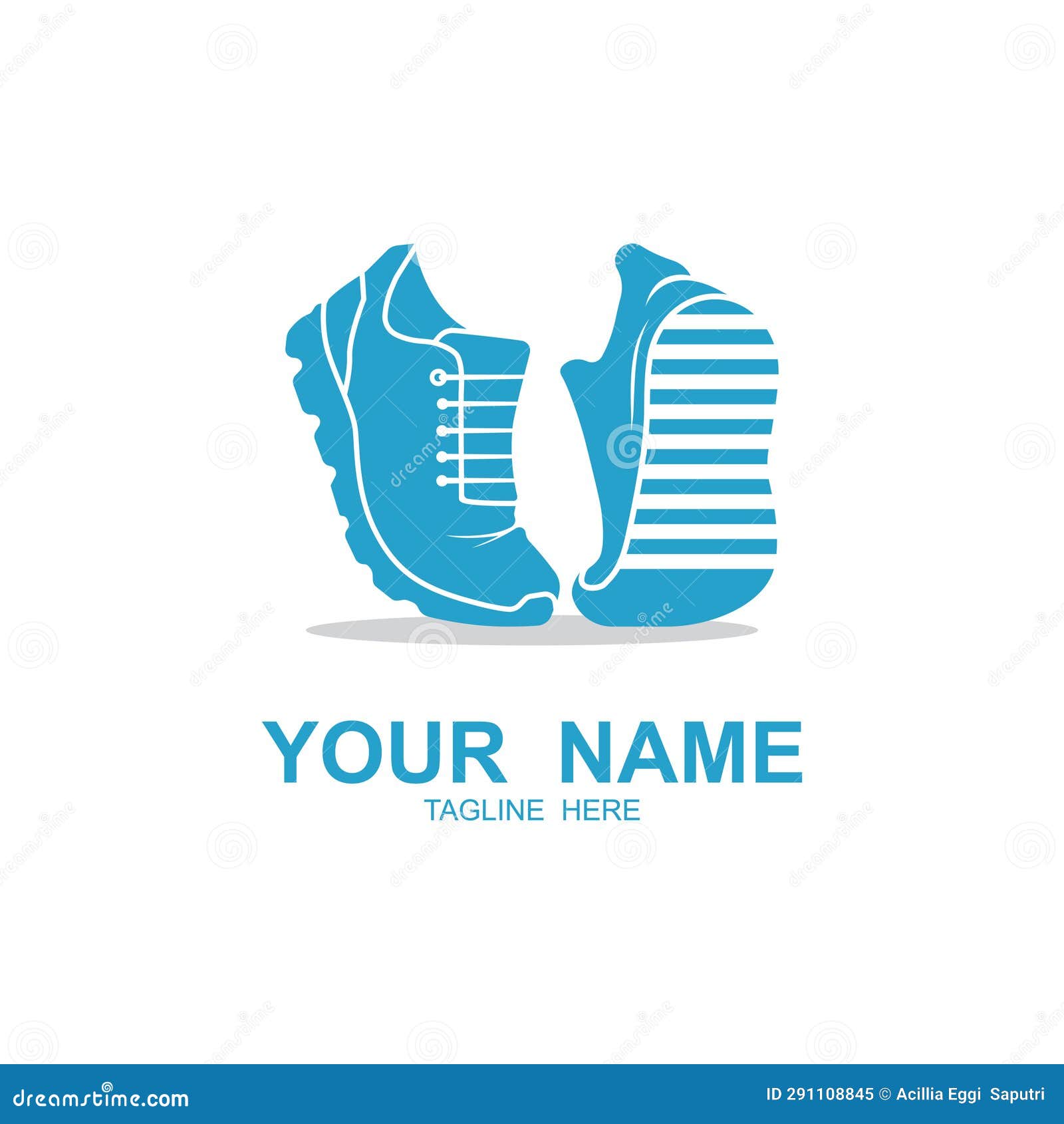 Shoe Logo Vector Icon Illustrtation Design Stock Vector - Illustration ...