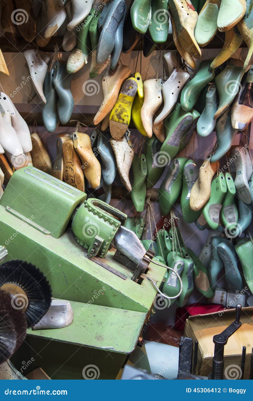 Shoe making stock photo. Image of model, occupation, close 45306412