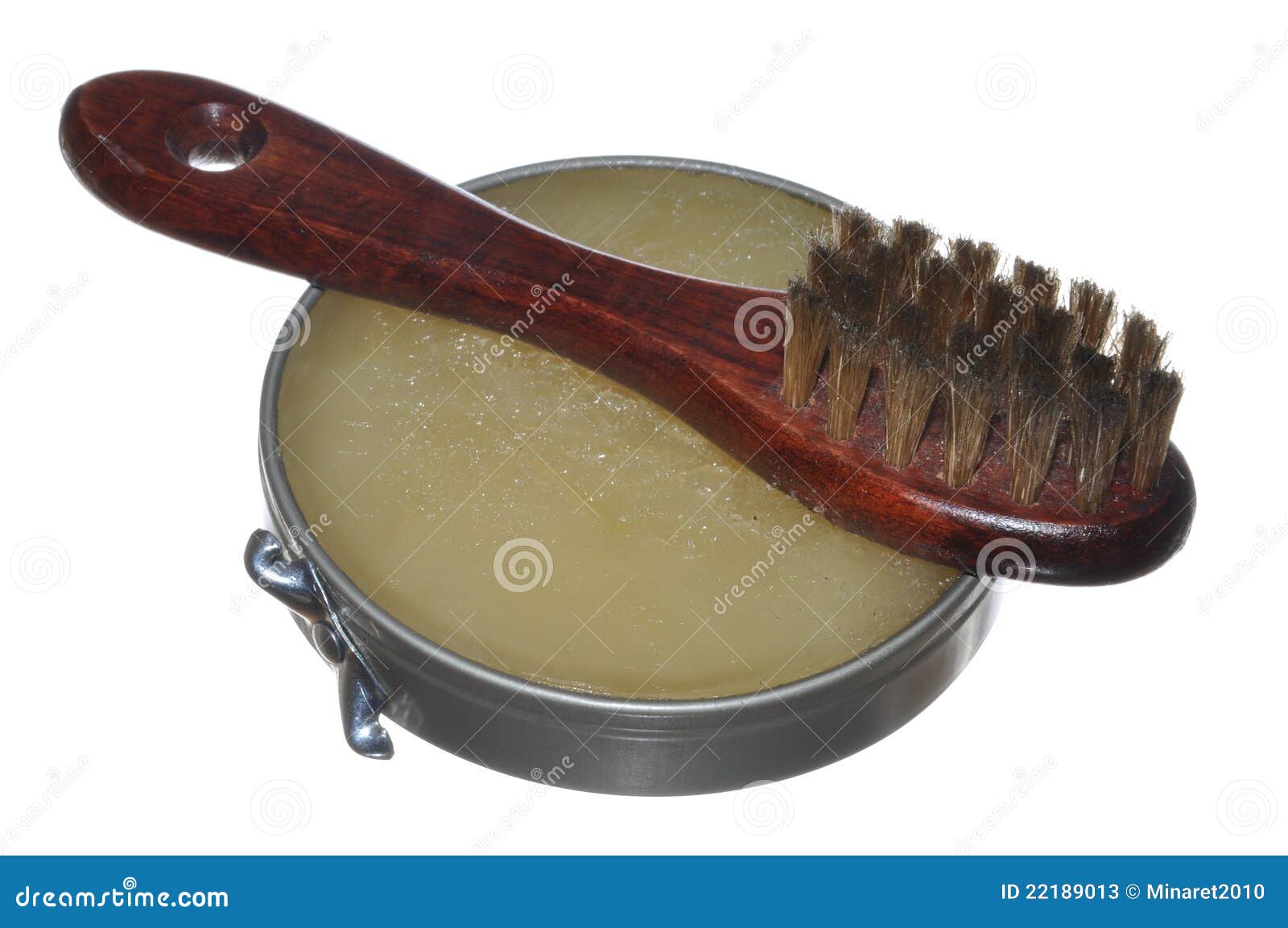 Shoe polish and brush stock image. Image of brush, fiber 22189013