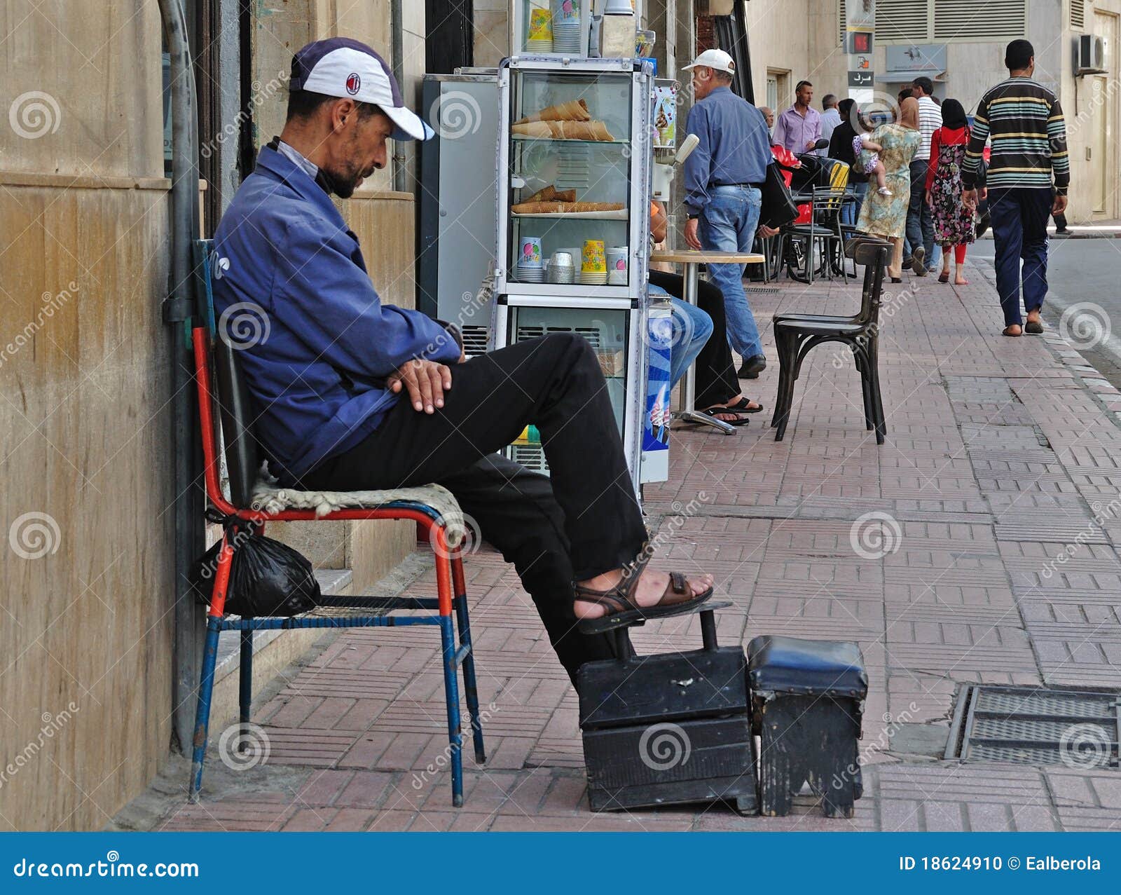 Shoeshiner Man in North Africa Editorial Image Image of freedom