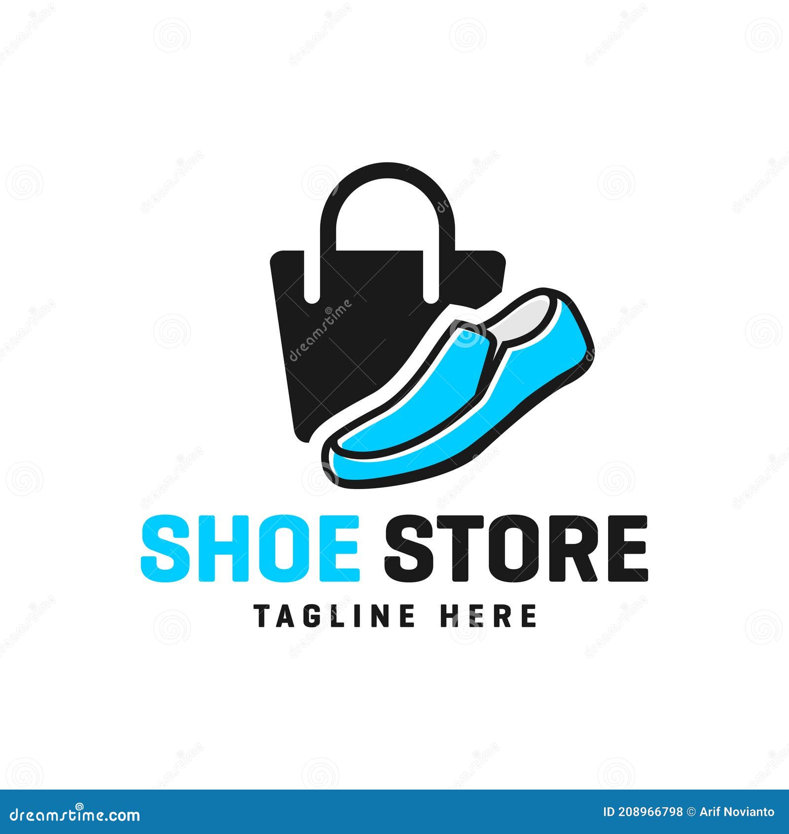 Shoe shop modern logo stock vector. Illustration of shop 208966798