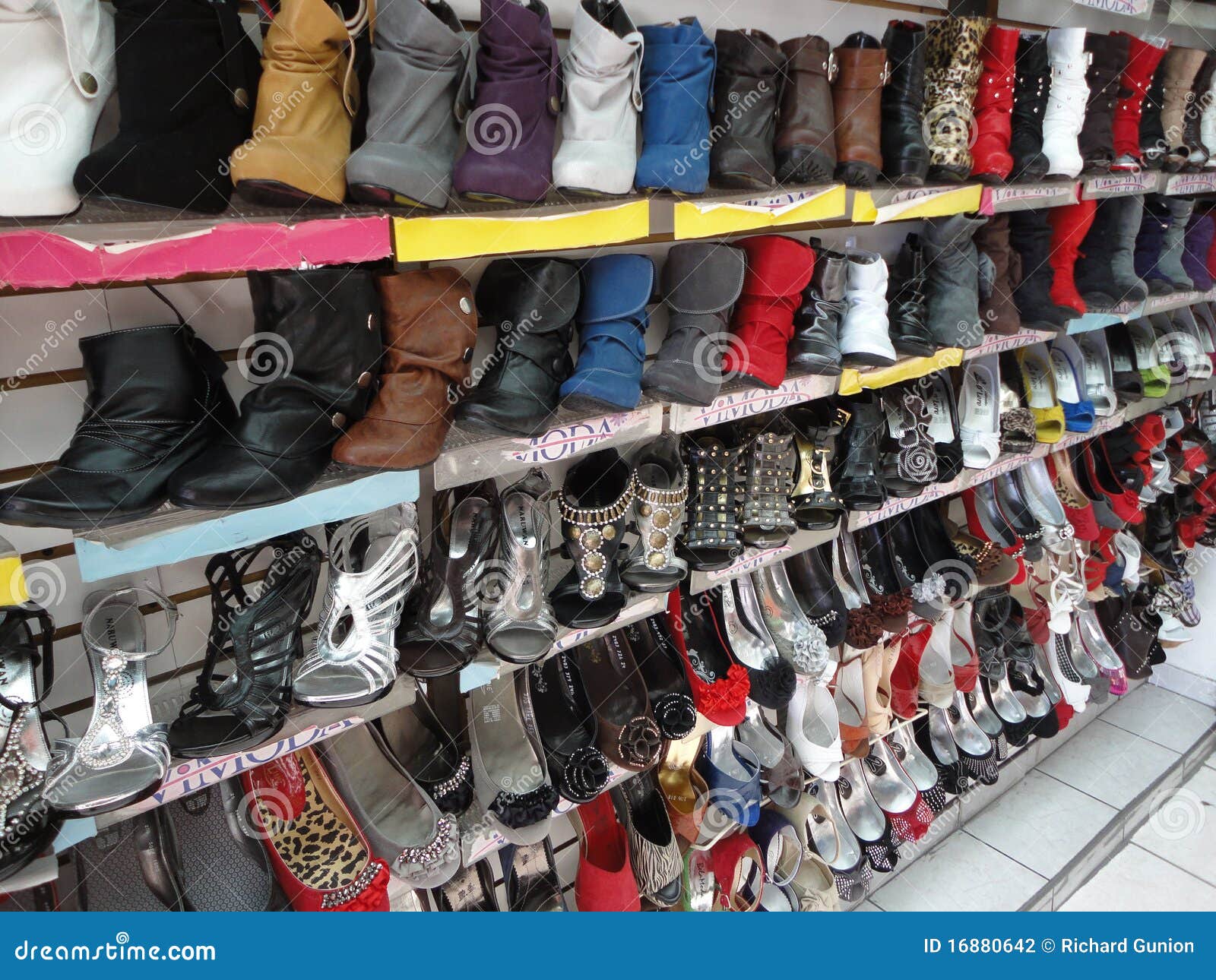 Shoe Variety editorial photography. Image of store, clothing - 16880642