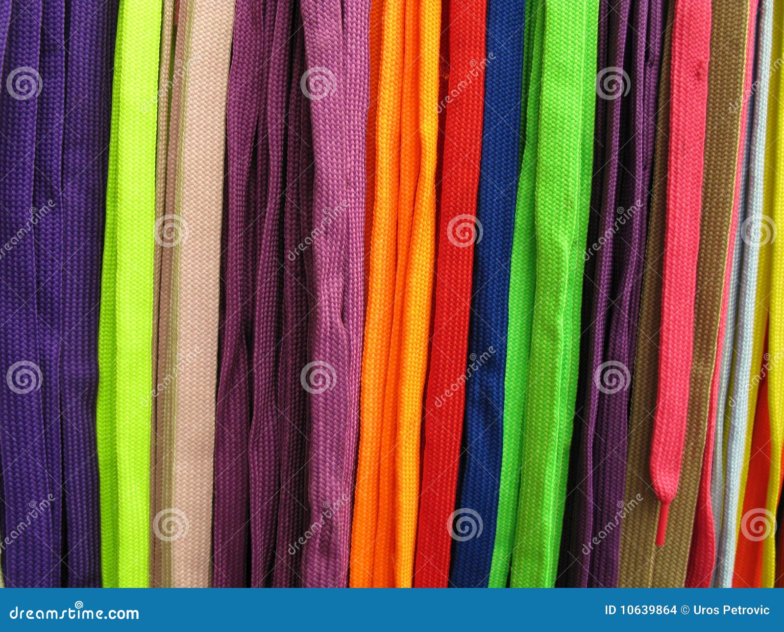 Shoelaces all colors stock photo. Image of collection 10639864