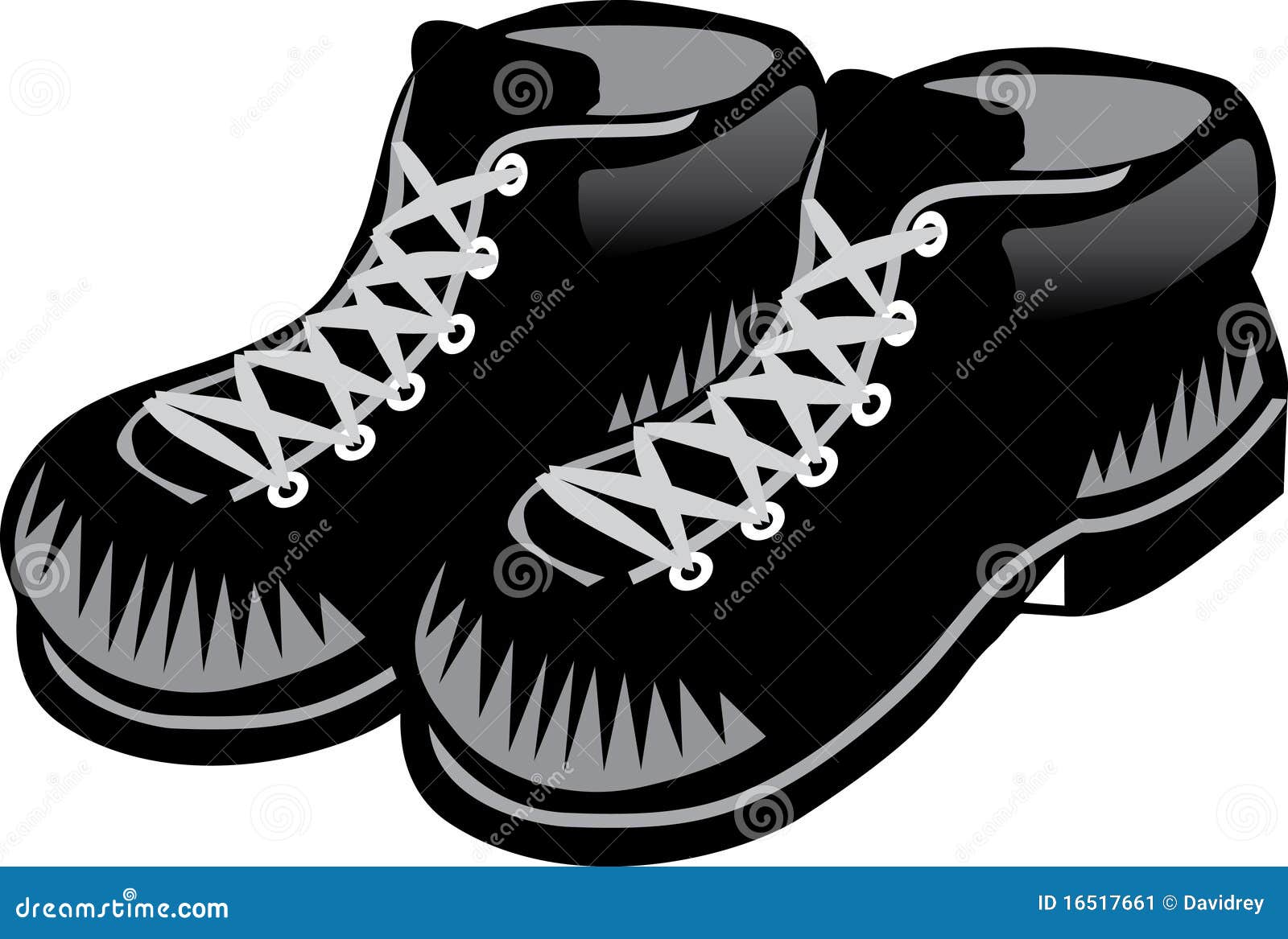 Shoes stock vector. Illustration of clip, cartoon, work - 16517661