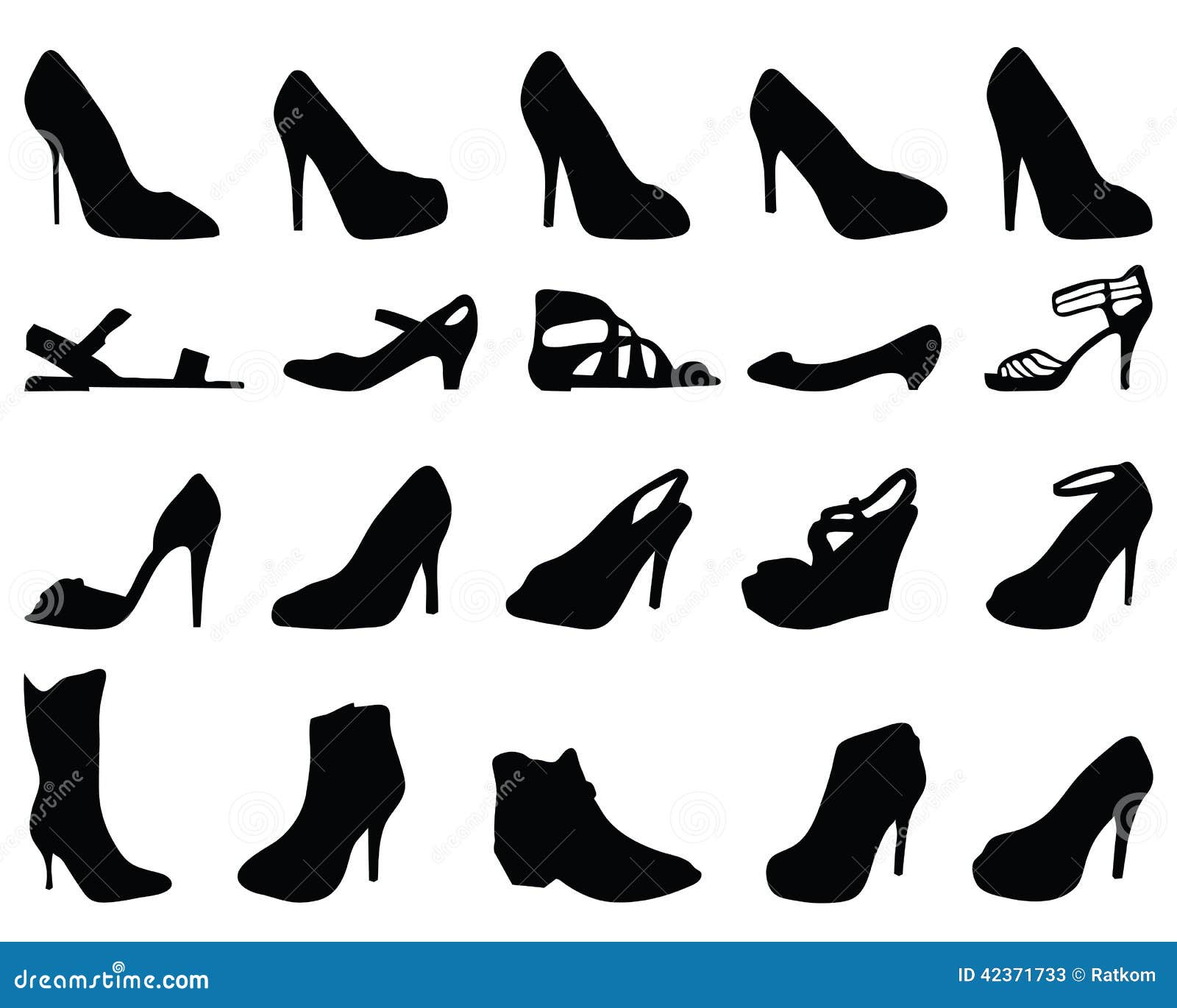 Shoes 2 stock illustration. Illustration of style, heels - 42371733