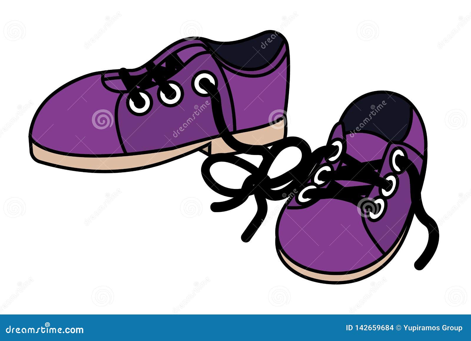 Shoes clothing cartoon stock vector. Illustration of shoe - 142659684