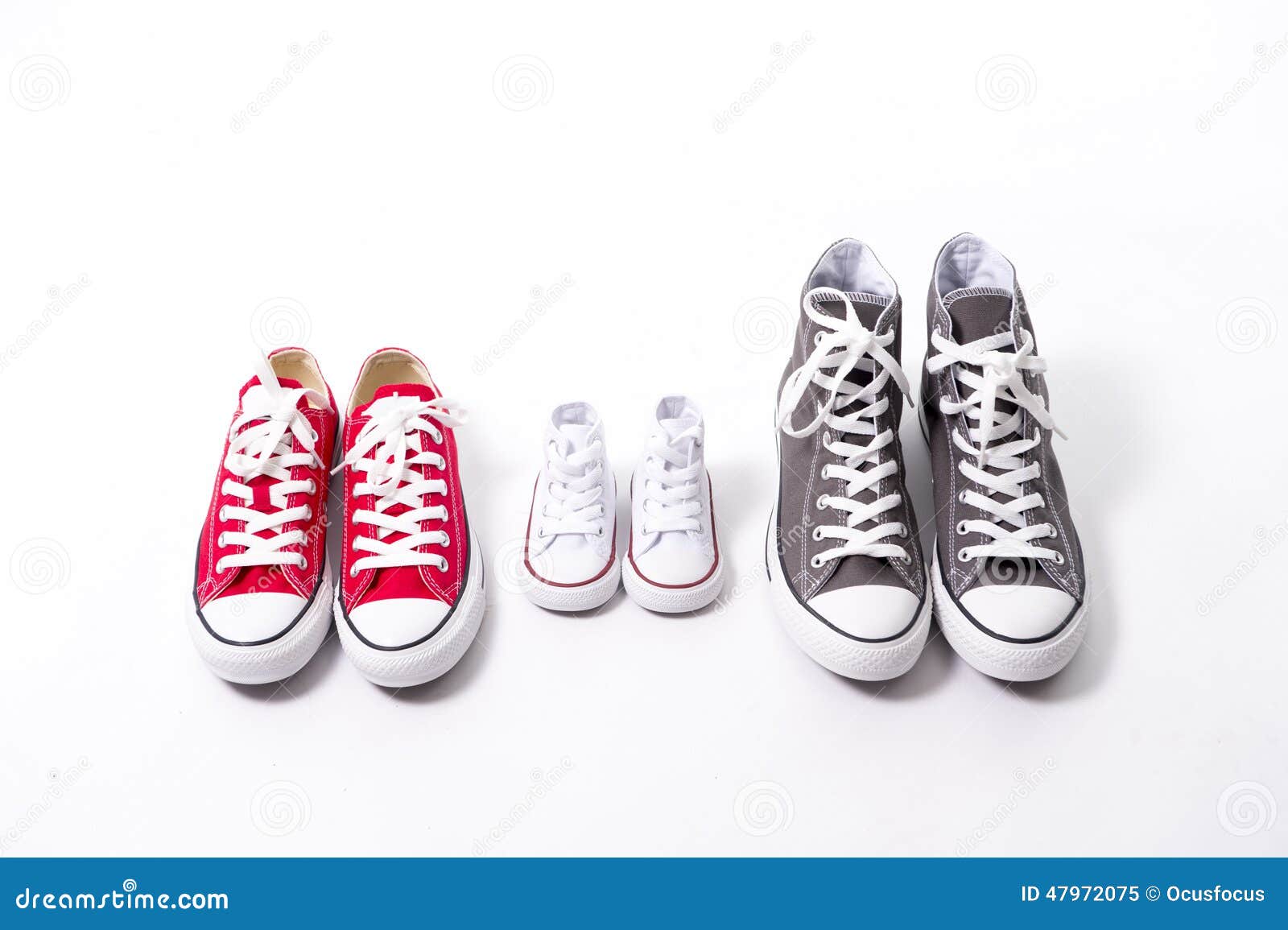 Shoes in Father Big, Mother Medium and Son or Daughter Small Kid Size ...