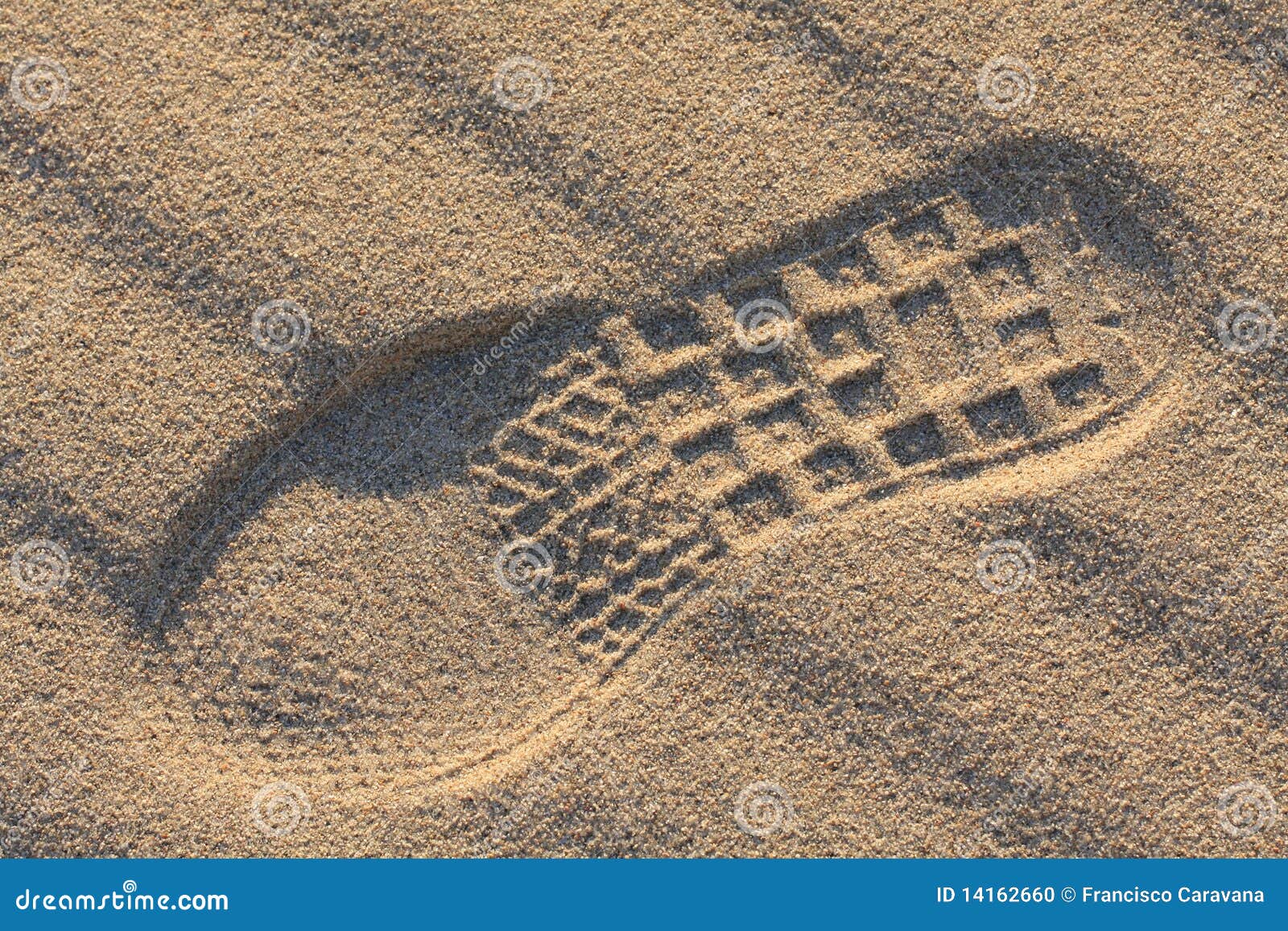 Shoes footprint stock photo. Image of light, foot, sand 14162660