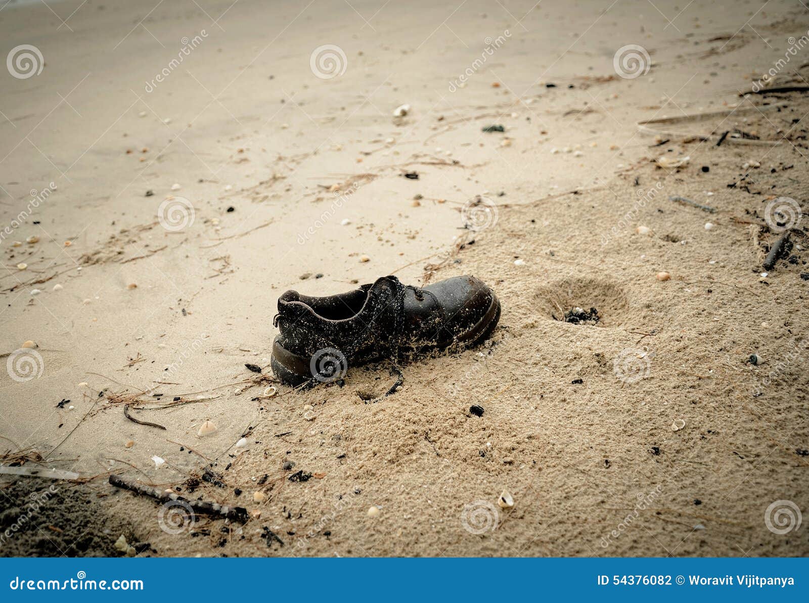 Shoes Garbage beach stock photo. Image of garbage, bratwurst - 54376082