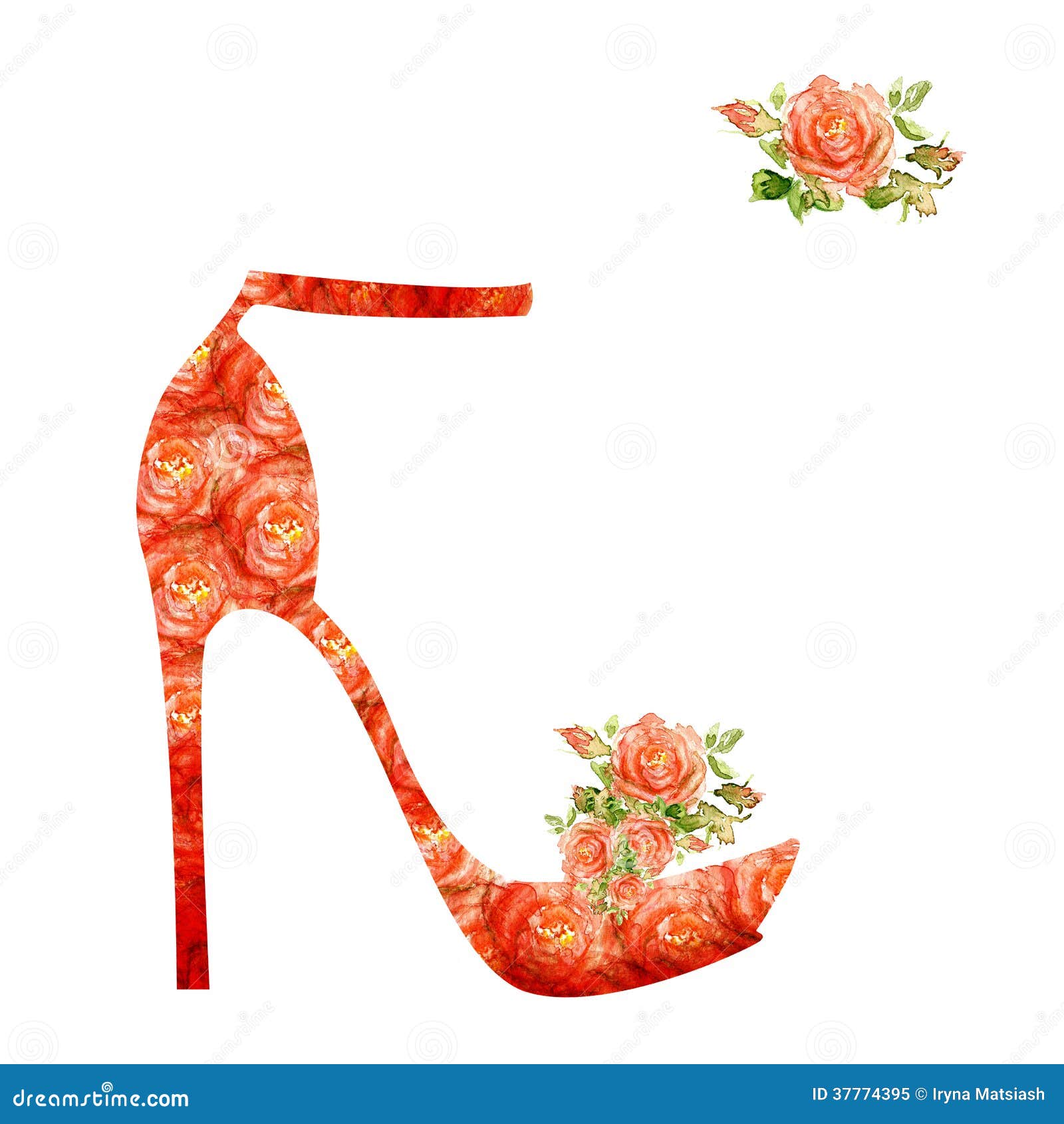 silhouette free heel vector high High Photo Roses. Heel With Decorated Free A Royalty Stock On Shoes