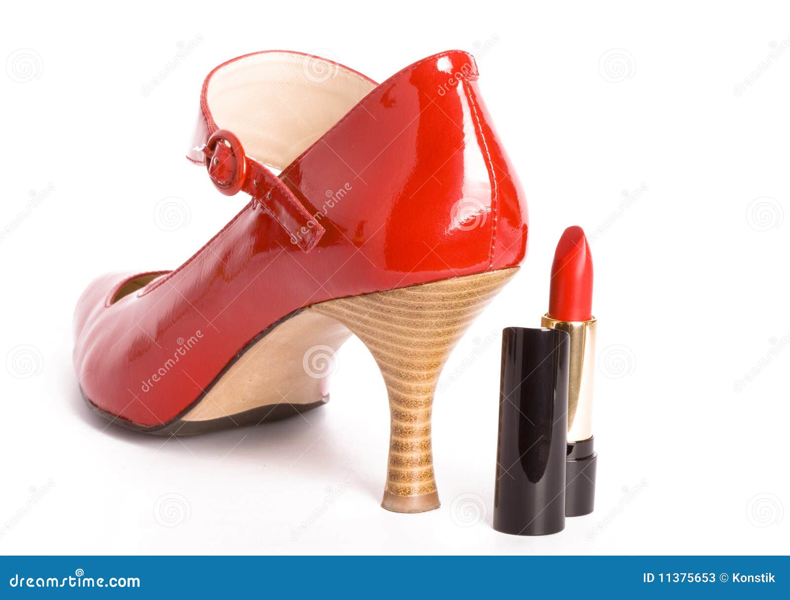 Shoes on a High Heel with Lipstick Stock Image Image of accessory
