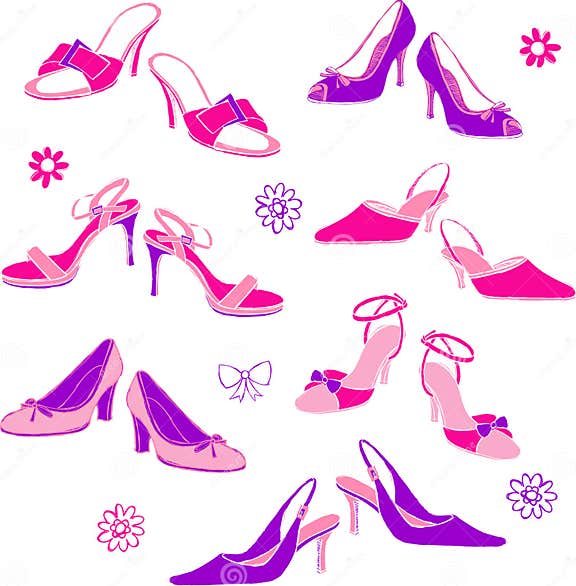 Shoes Illustration stock vector. Illustration of stilettos - 2375134