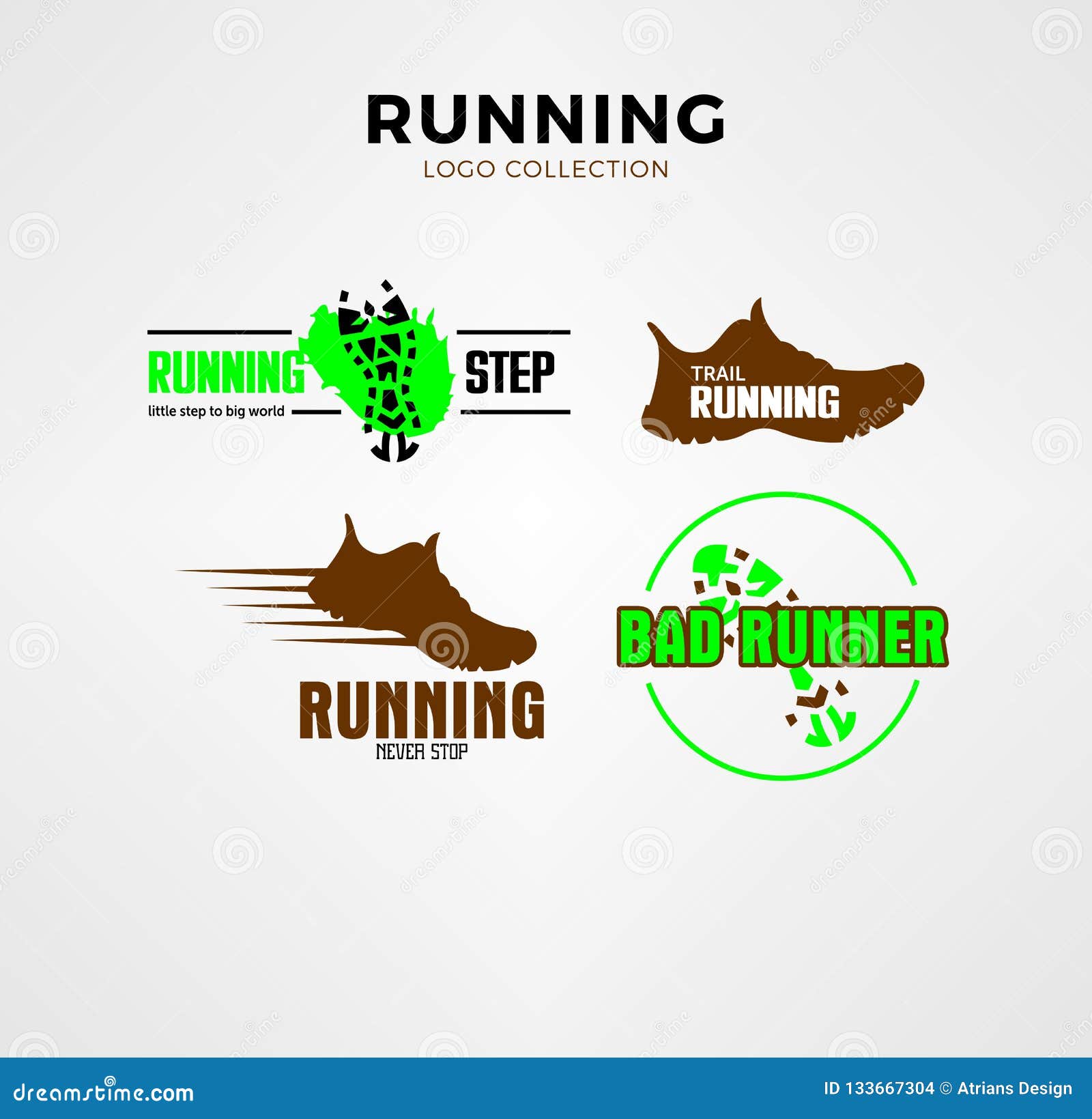 Running Logos Collection, Running Logo, Shoes Logo Stock Vector ...