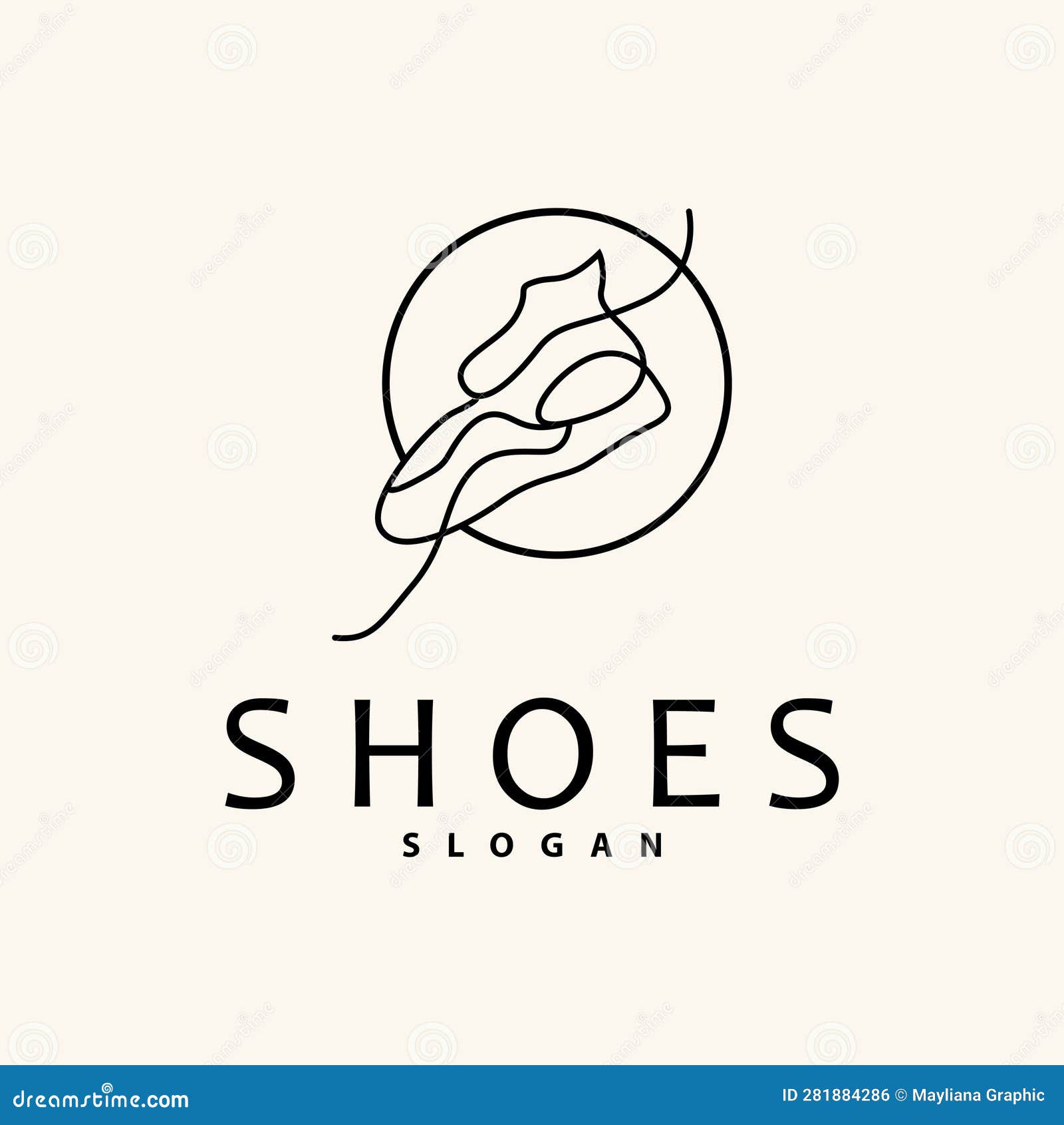 Shoes Logo, Shoes Design Simple Minimalist Line Style, Fashion Brand ...