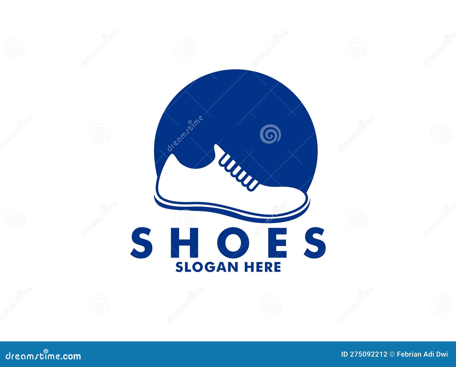 Shoes Logo Icon, Shoe Sneaker Logo Vector Template Isolated on White