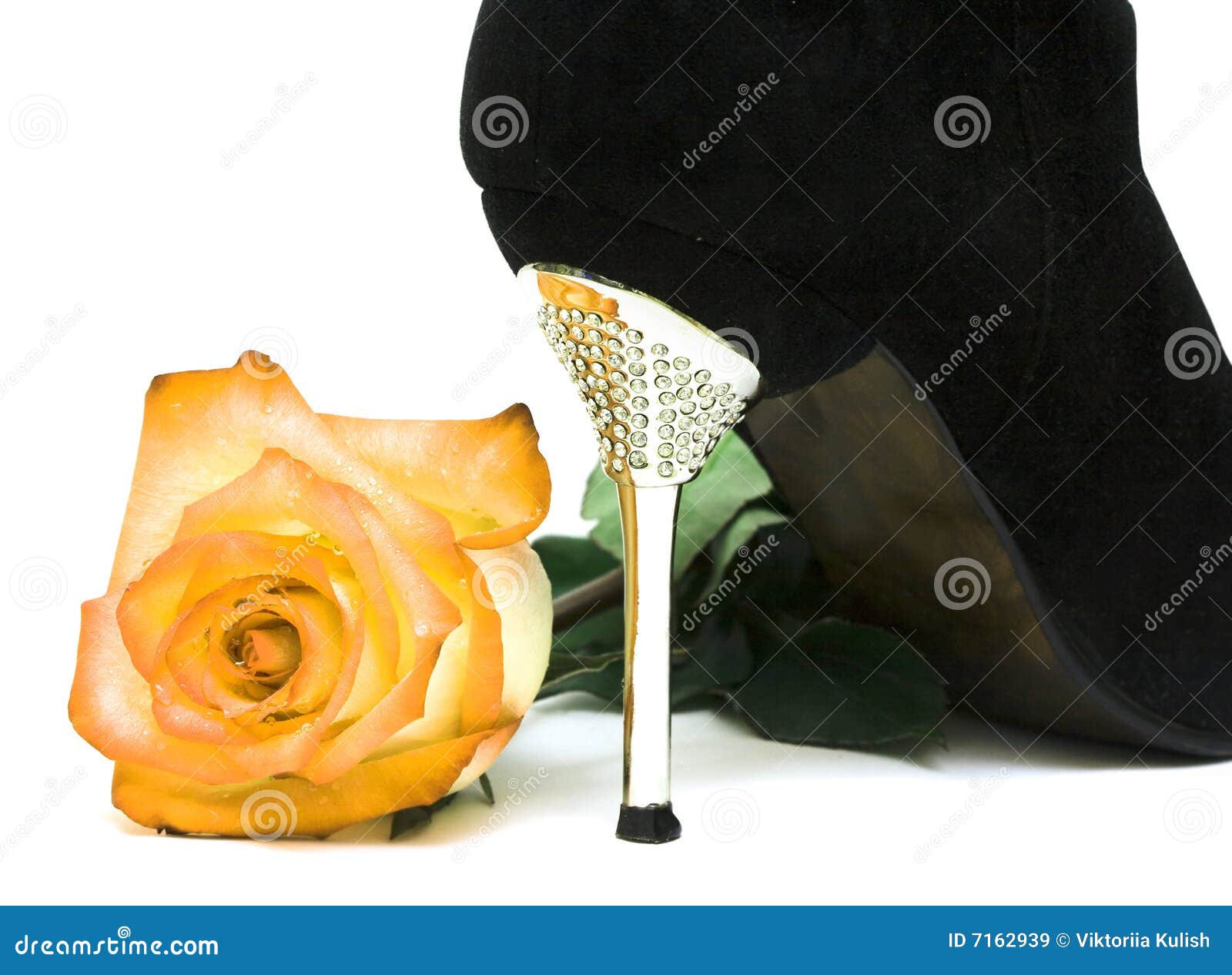 shoes with roses on them