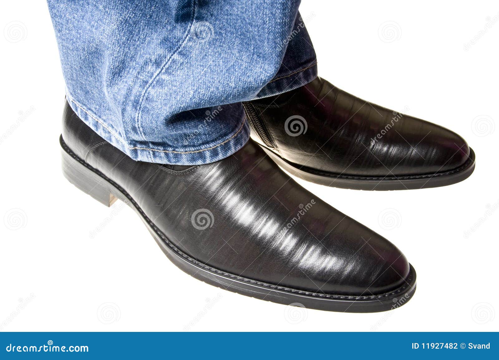 Shoes under jeans stock photo. Image of blue, apparel 11927482