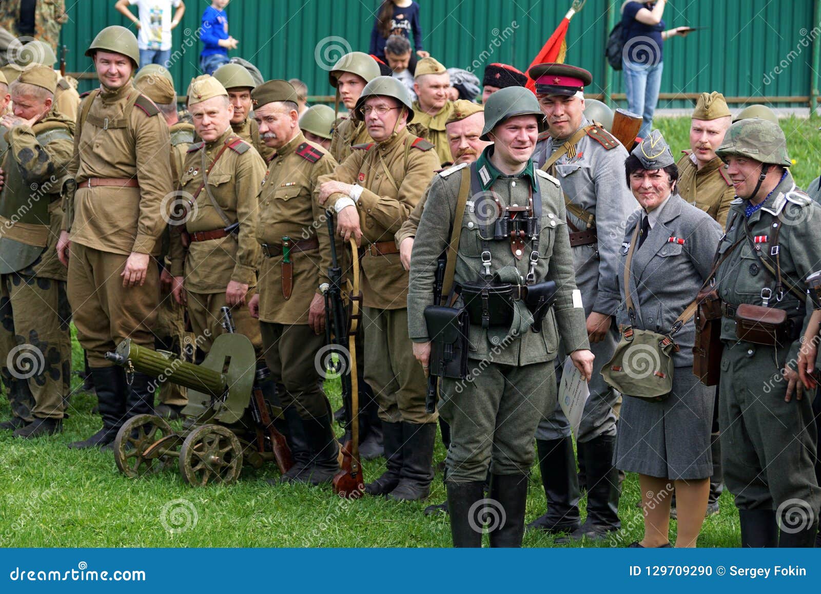 Reenactment of World War II Events. Editorial Image - Image of army ...