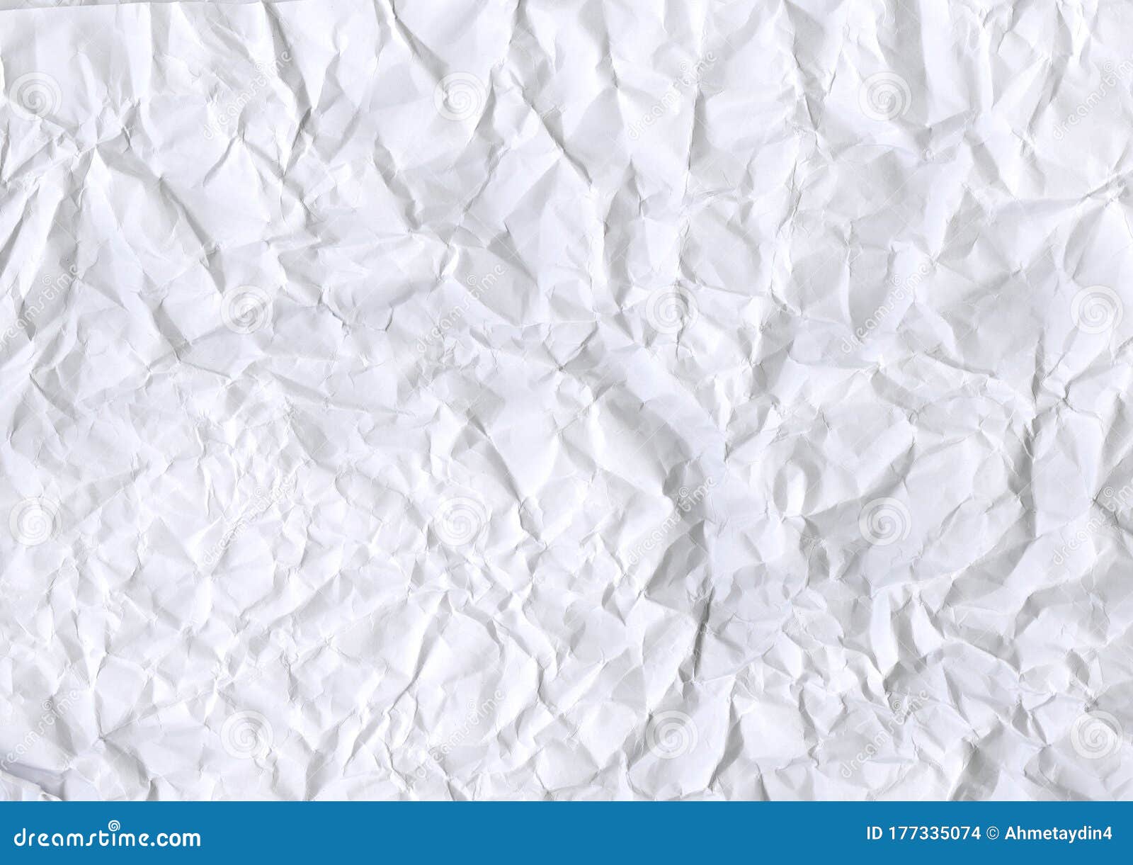 Wrinkled A4 Paper Texture. White A4 Paper. Stock Photo Image of