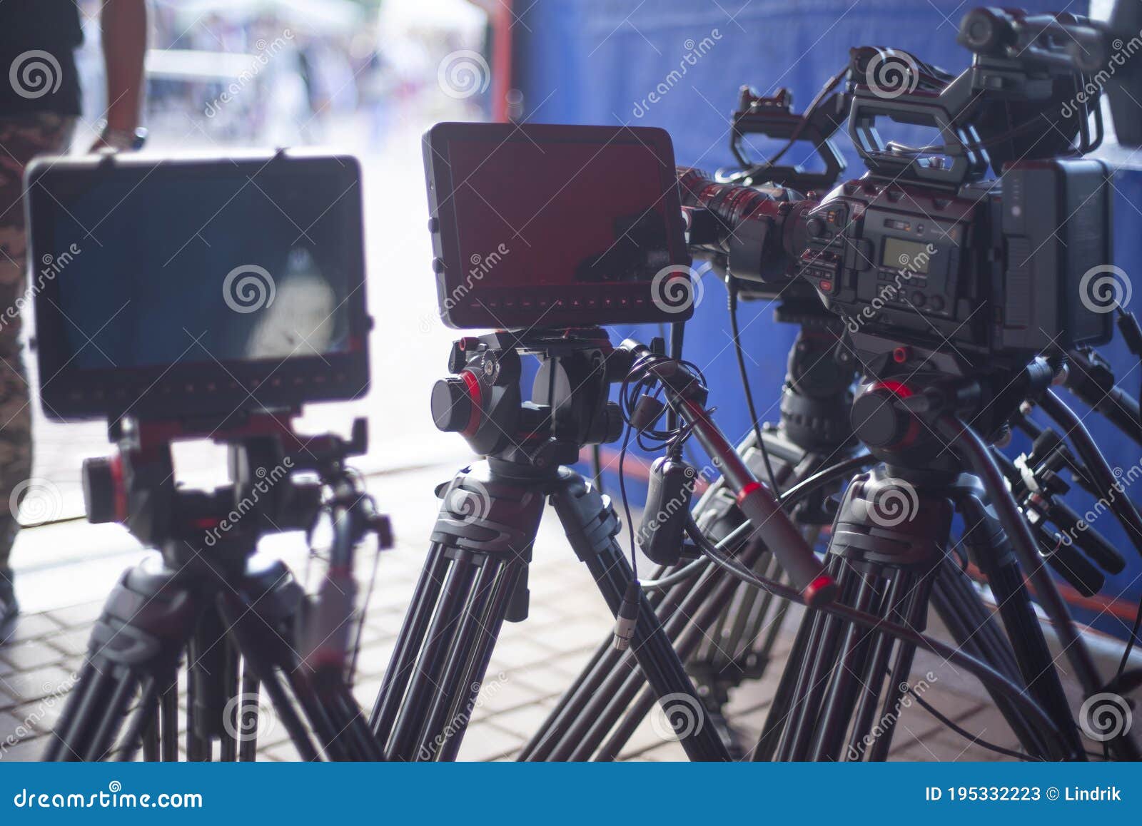 Shooting a Concert on Television Stock Image Image of film, scene