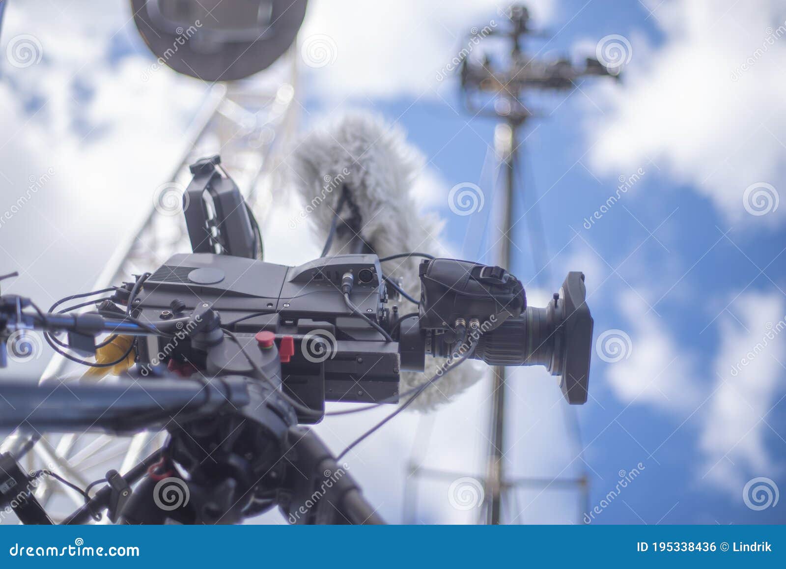 Shooting a Concert on Television Stock Photo Image of film, record